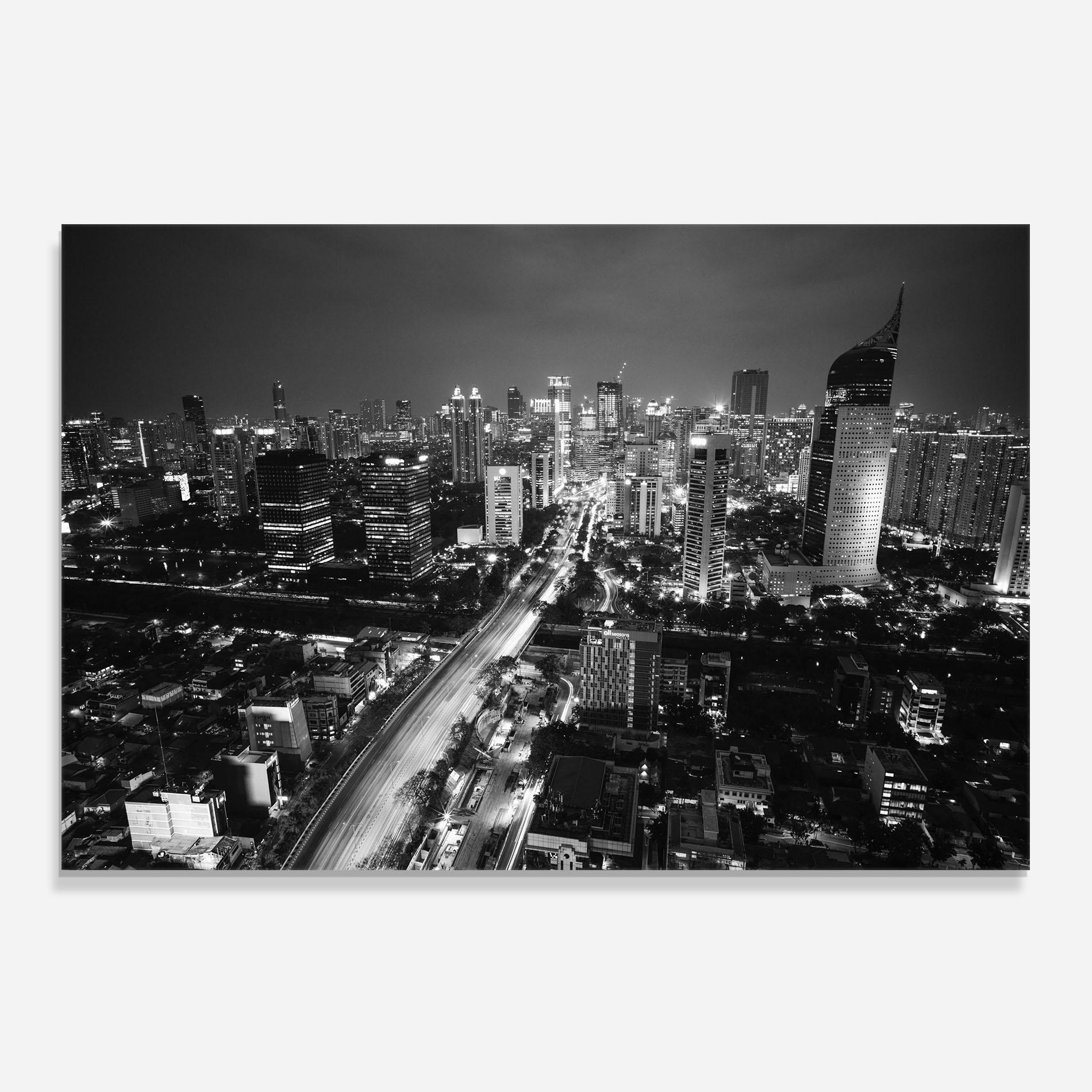 Panou Sticla Bucatarie Grey Lights City mockup 0