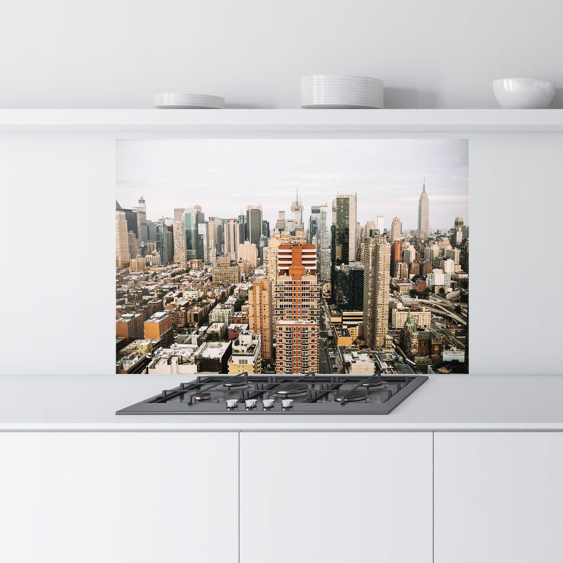 Panou Sticla Bucatarie Cream Orange Building mockup 9