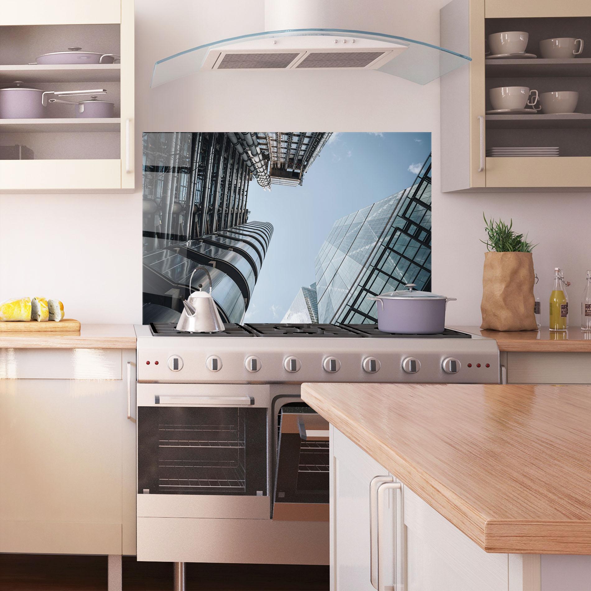 Panou Sticla Bucatarie Big Glass Building mockup 1