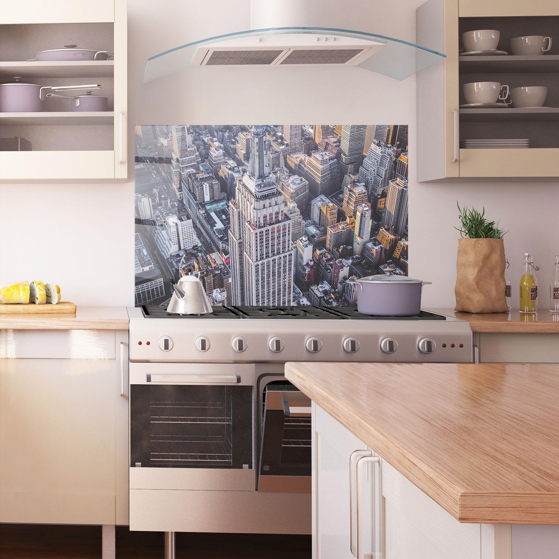 Panou Sticla Bucatarie Big Grey Tower mockup 1