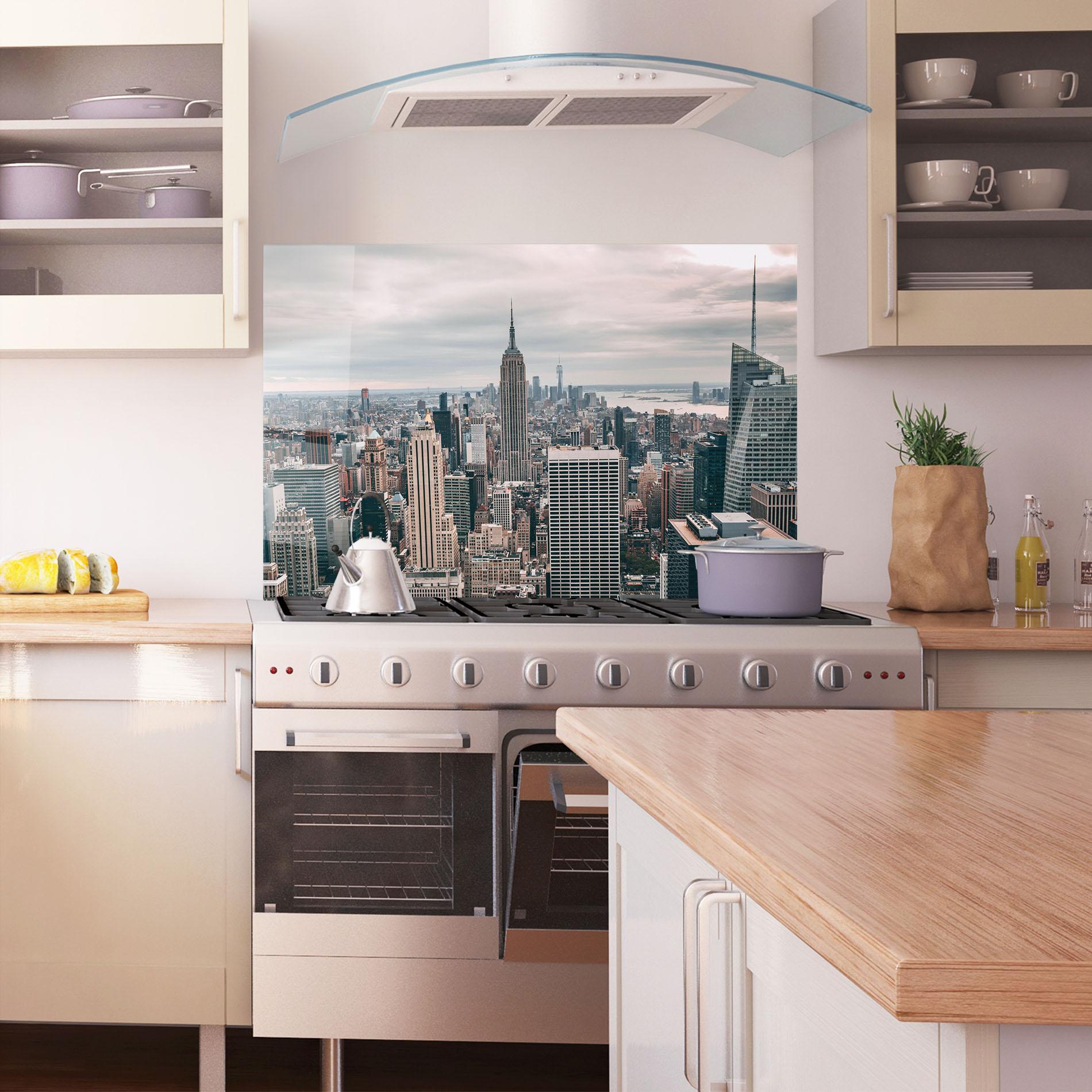 Panou Sticla Bucatarie High View Building mockup 1