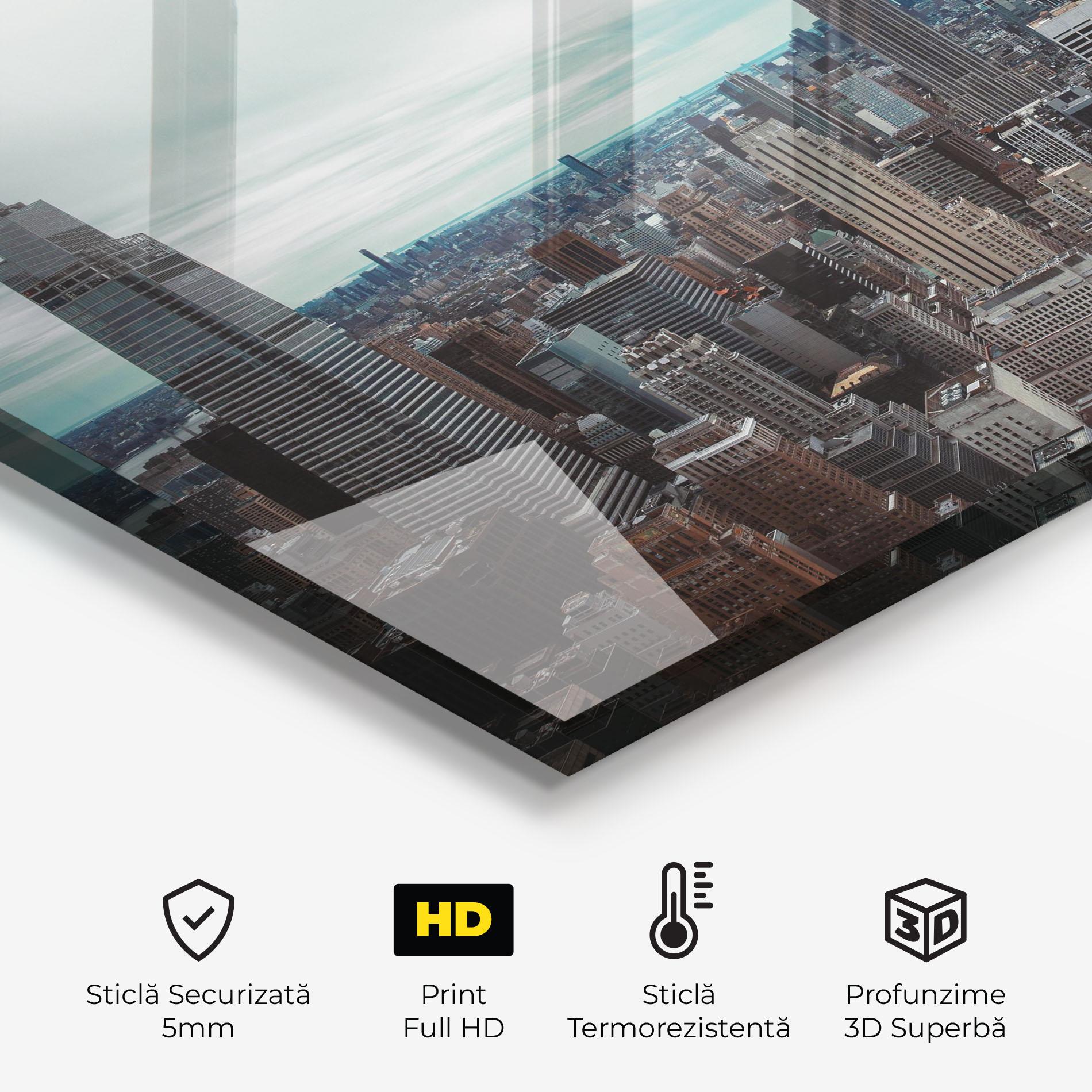 Panou Sticla Bucatarie Beautiful High Building mockup 2