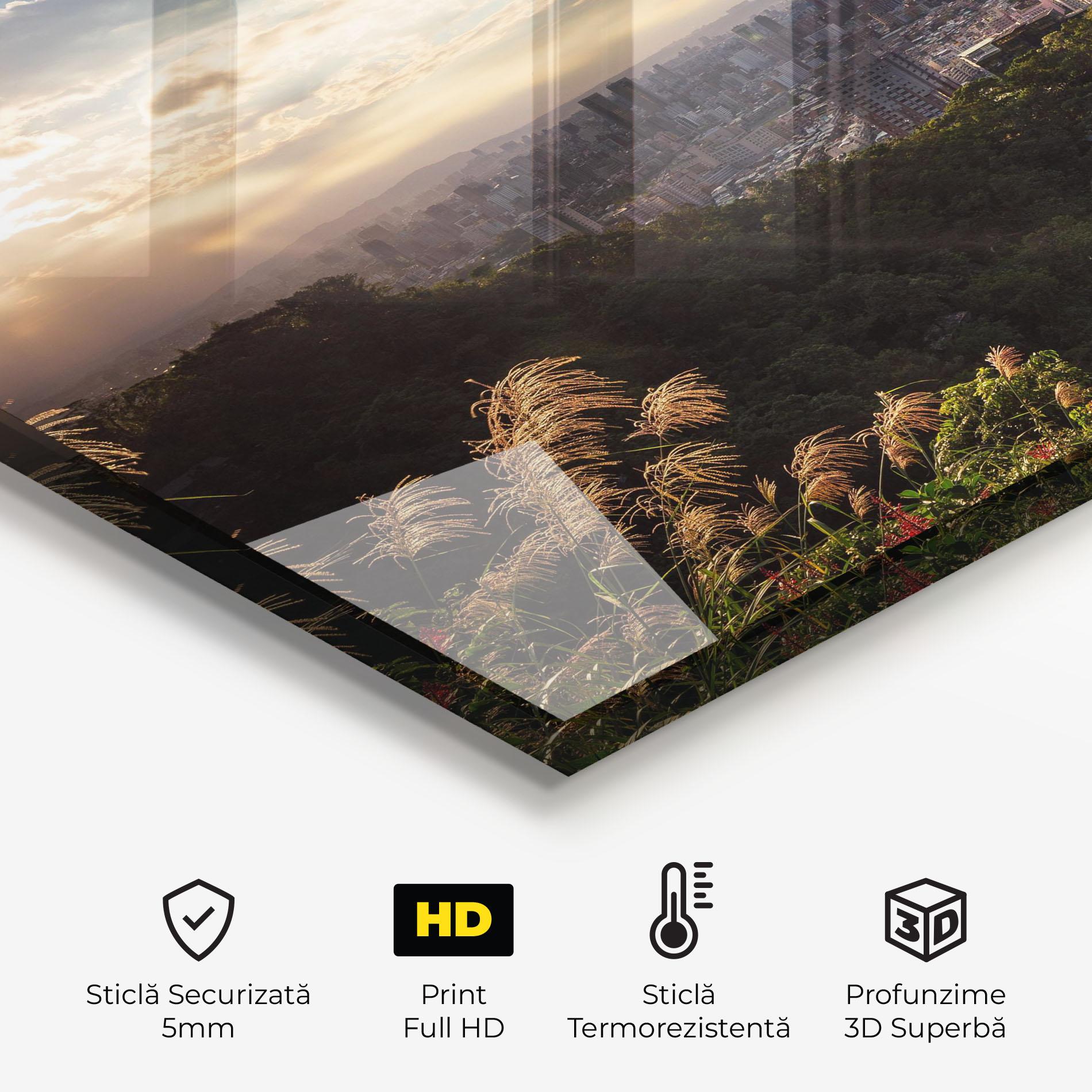 Panou Sticla Bucatarie Big Building Daylight mockup 2