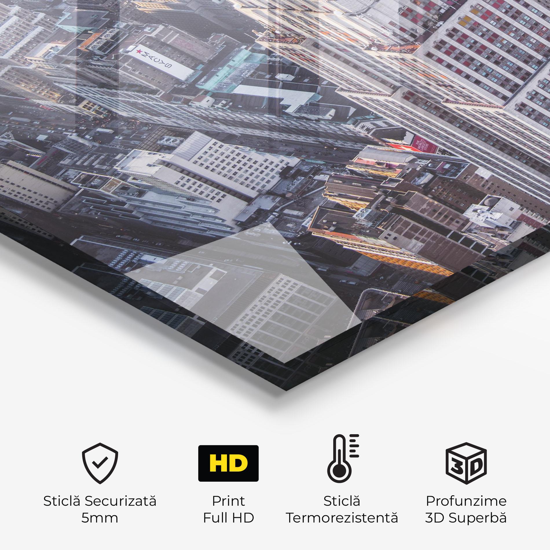 Panou Sticla Bucatarie Big Grey Tower mockup 2