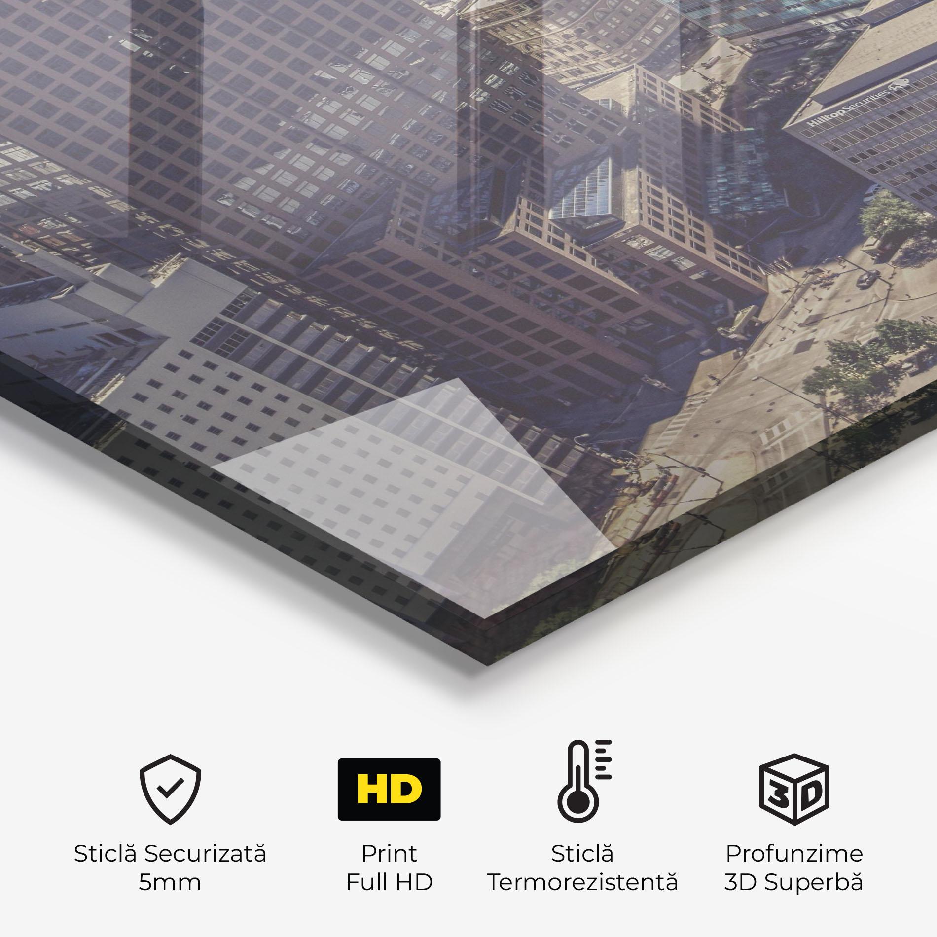 Panou Sticla Bucatarie Cream Light Building mockup 2