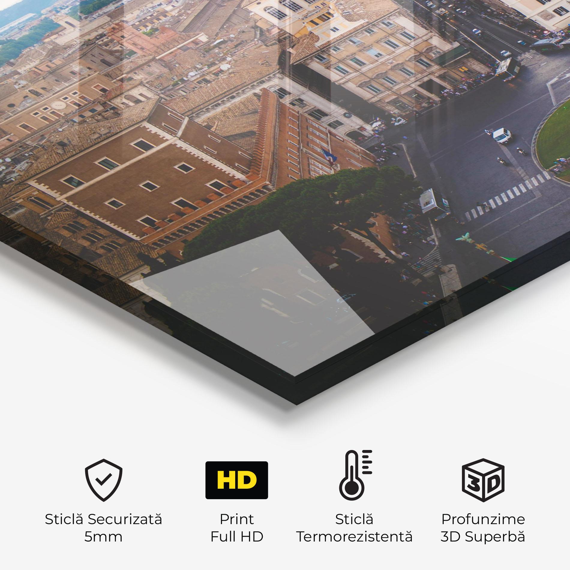 Panou Sticla Bucatarie Green Circle City mockup 2