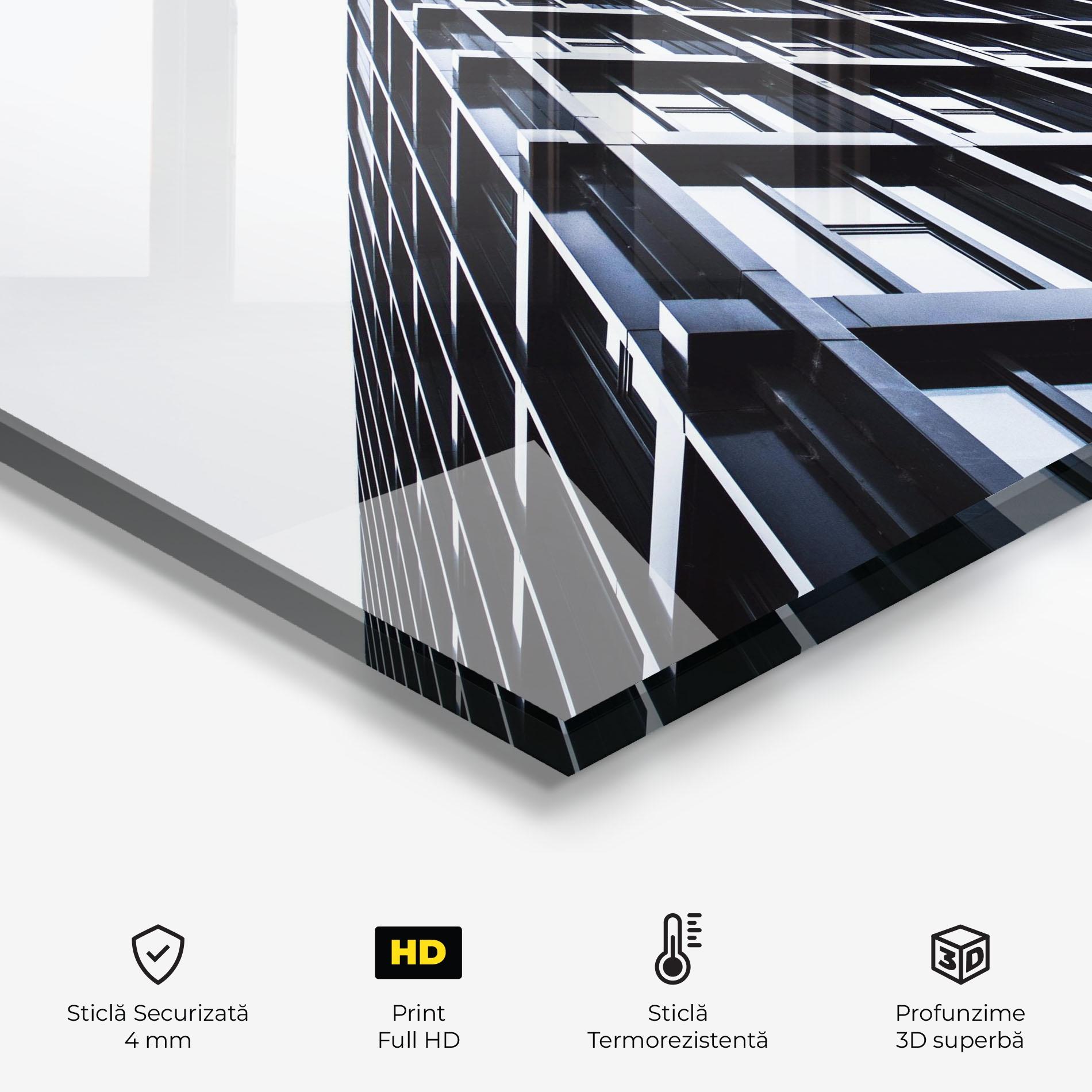 Panou Sticla Bucatarie Big Black Building mockup 2