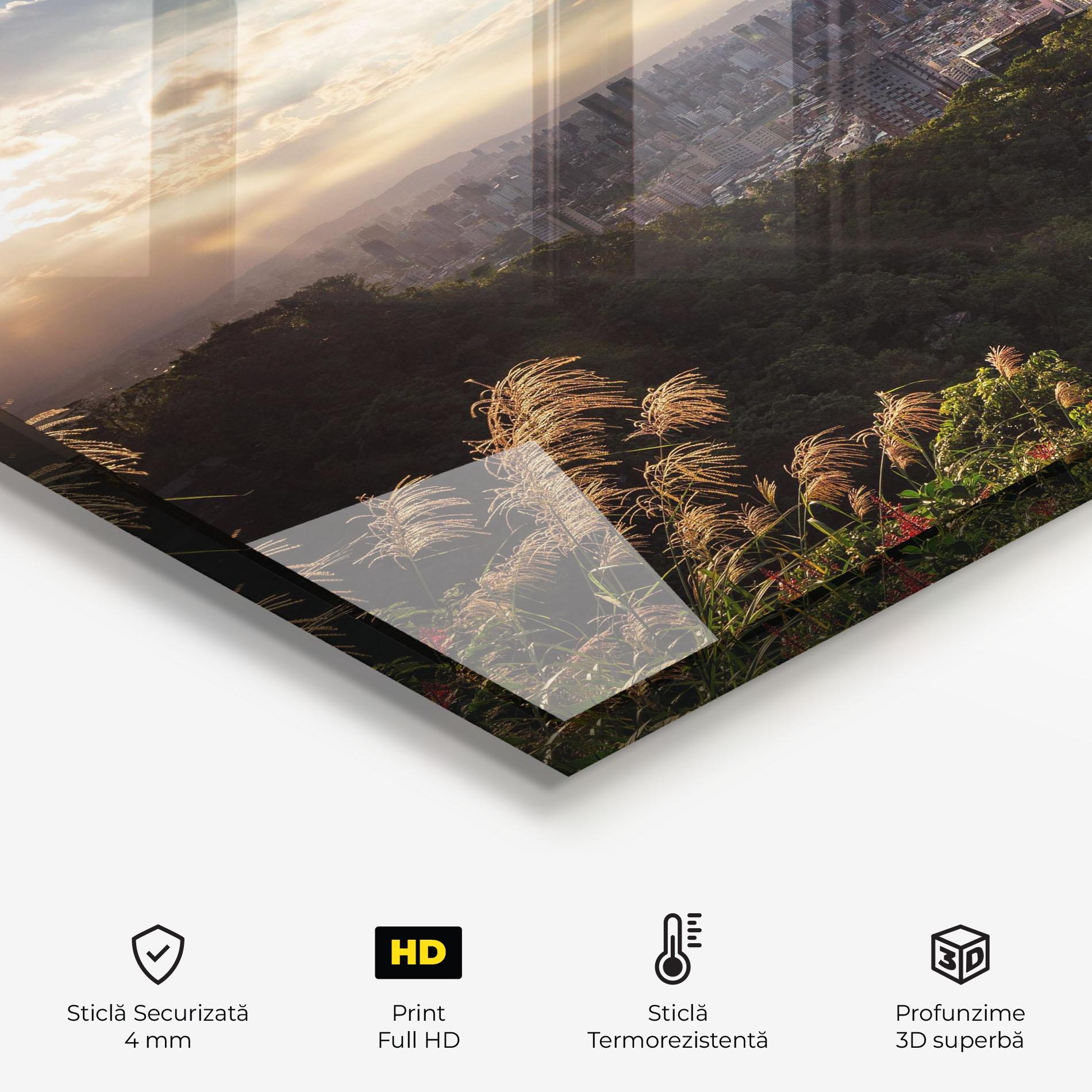 Panou Sticla Bucatarie Big Building Daylight mockup 2