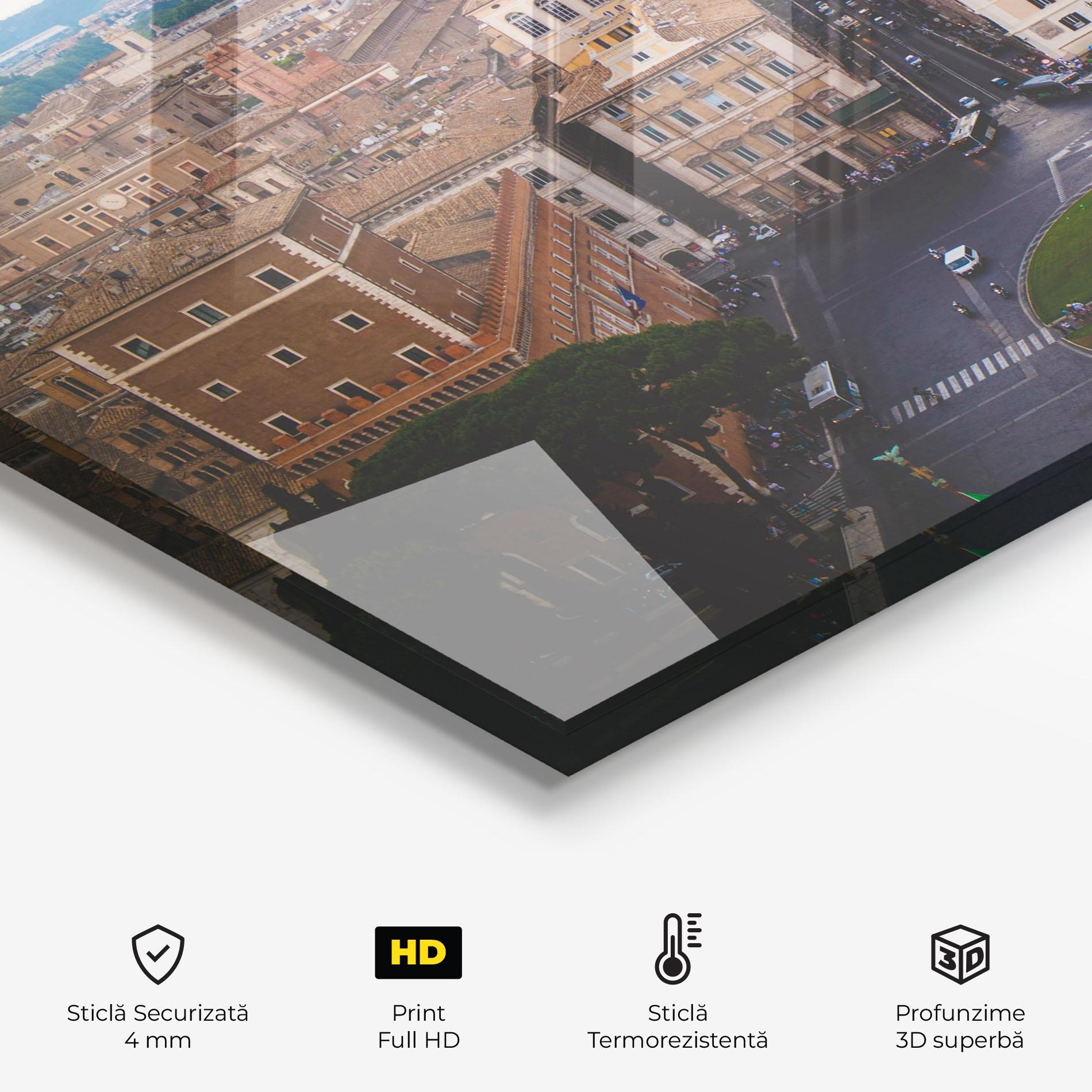 Panou Sticla Bucatarie Green Circle City mockup 2