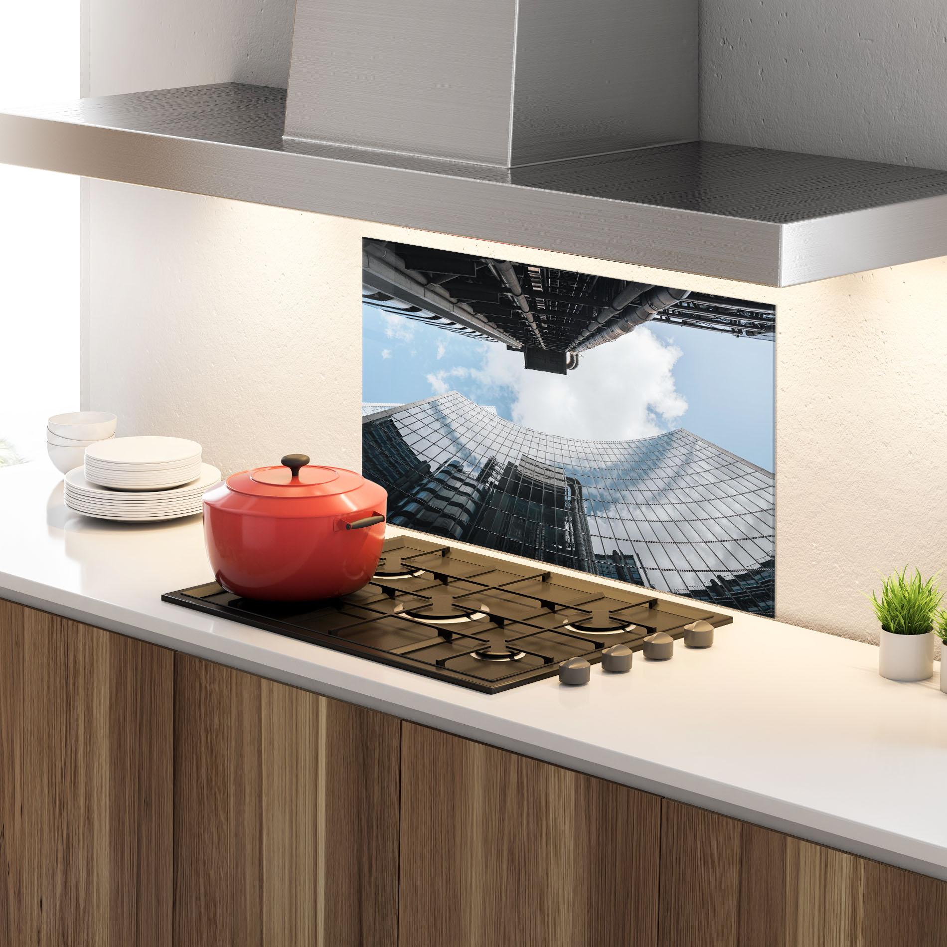 Panou Sticla Bucatarie Cloud Big Building mockup 4