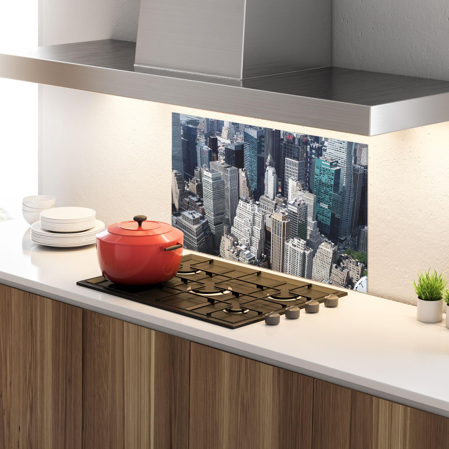 Panou Sticla Bucatarie High Tower Buildings mockup 4