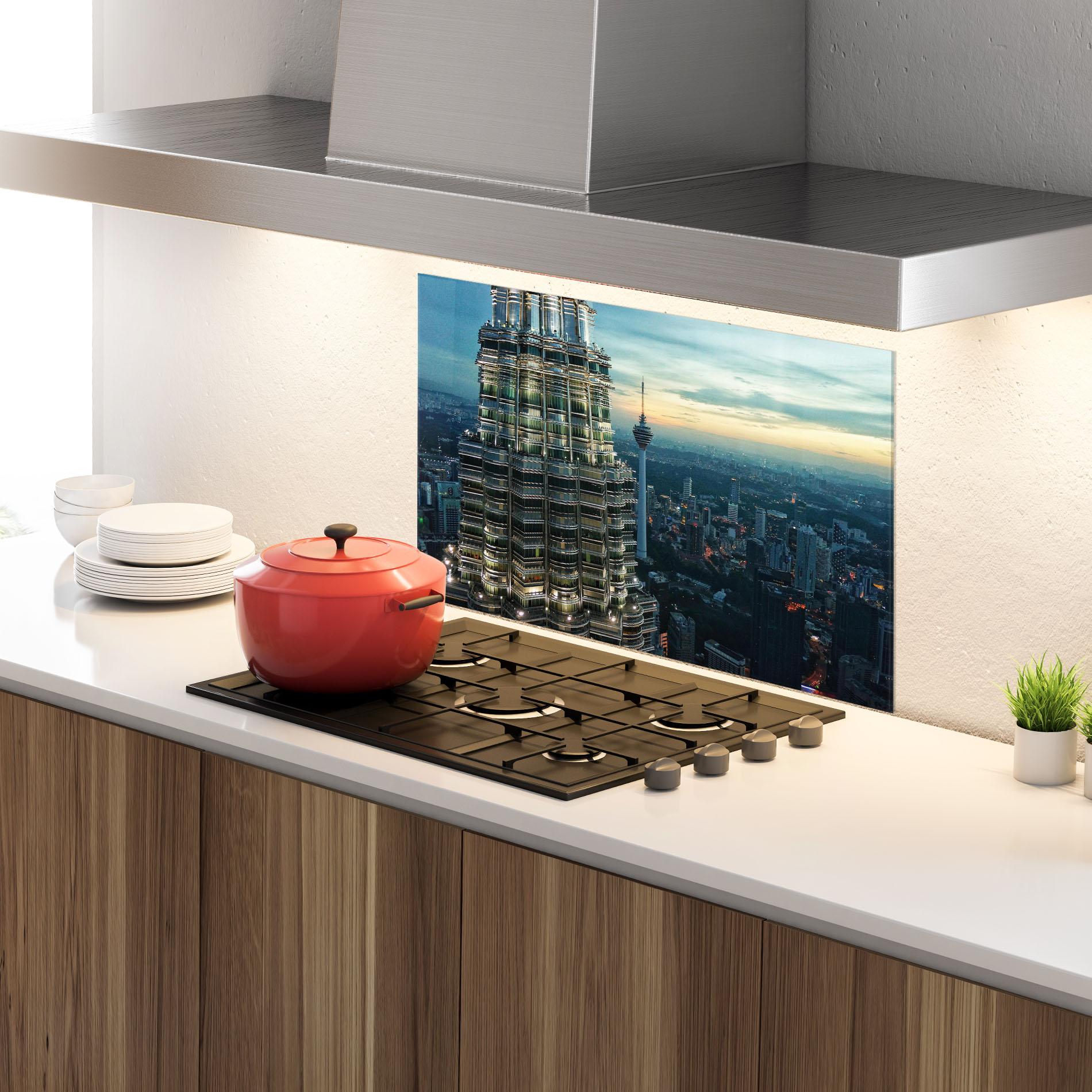 Panou Sticla Bucatarie Hight Tower View mockup 4