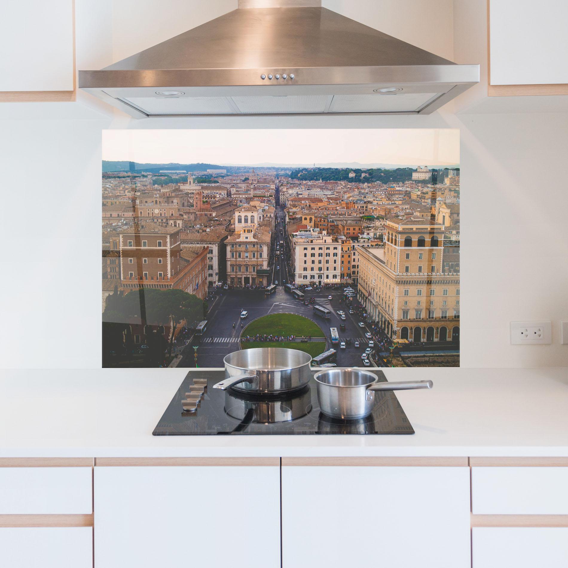 Panou Sticla Bucatarie Green Circle City mockup 5