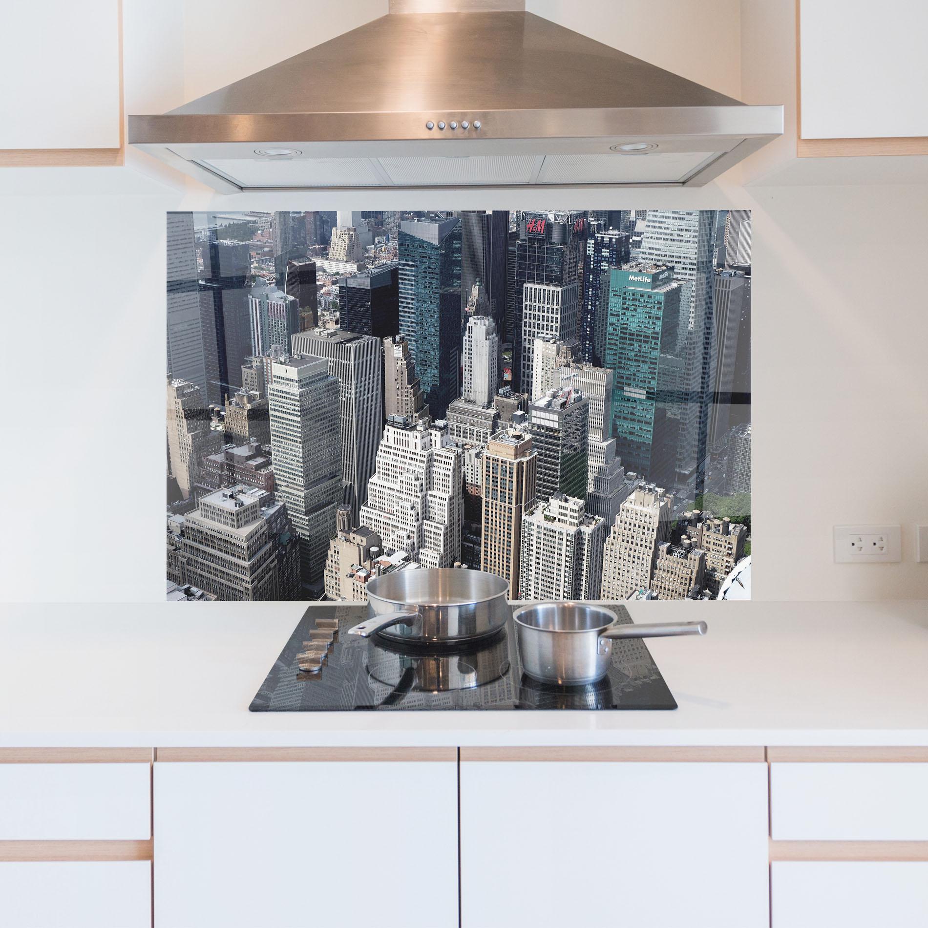 Panou Sticla Bucatarie High Tower Buildings mockup 5