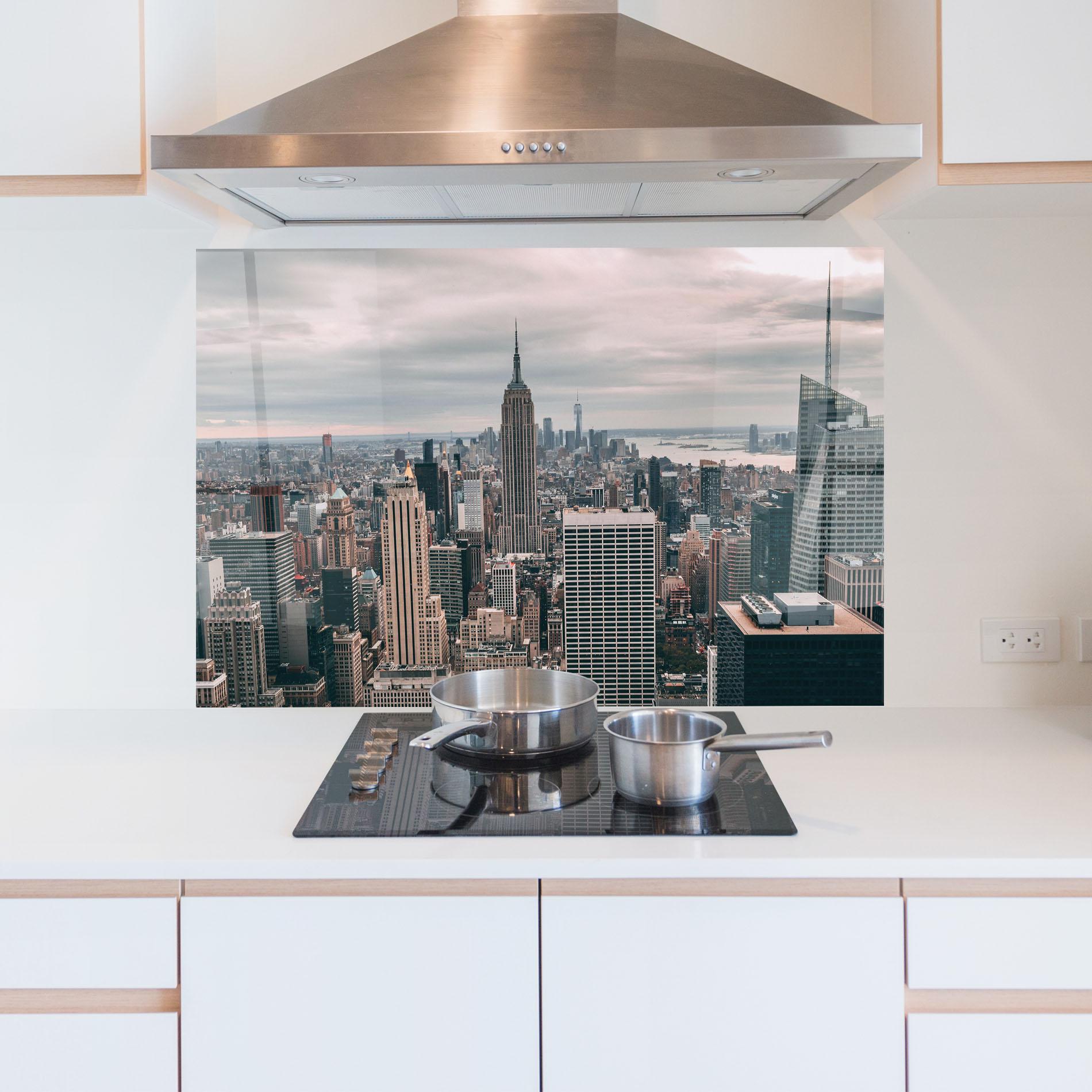 Panou Sticla Bucatarie High View Building mockup 5