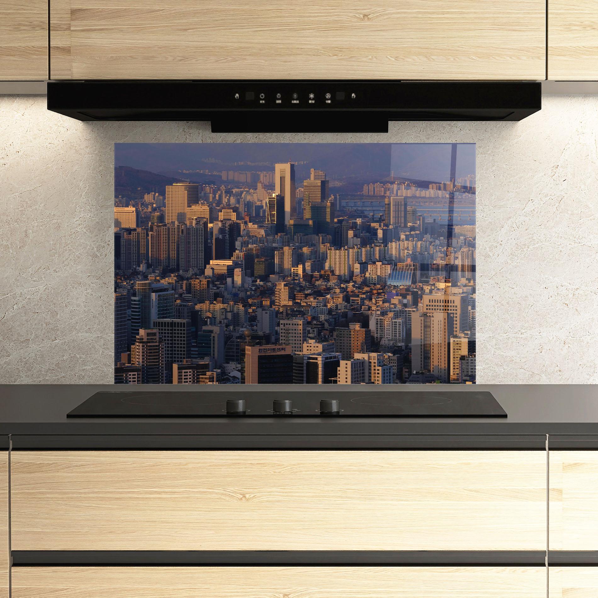 Panou Sticla Bucatarie Big City mockup 3