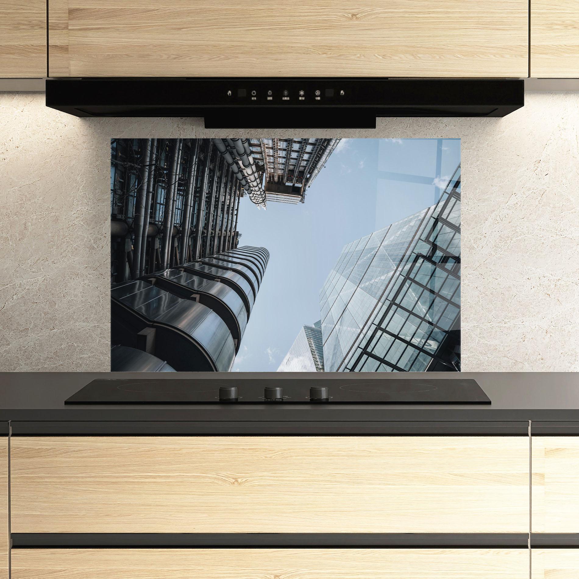 Panou Sticla Bucatarie Big Glass Building mockup 3