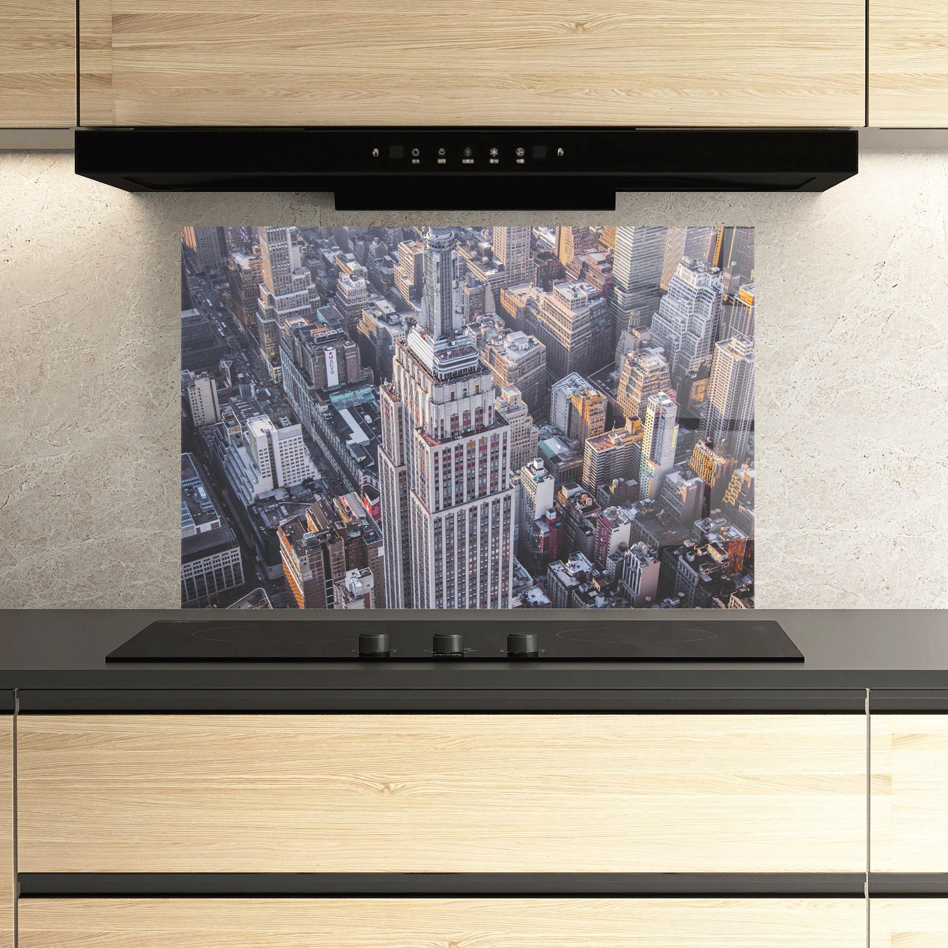 Panou Sticla Bucatarie Big Grey Tower mockup 3