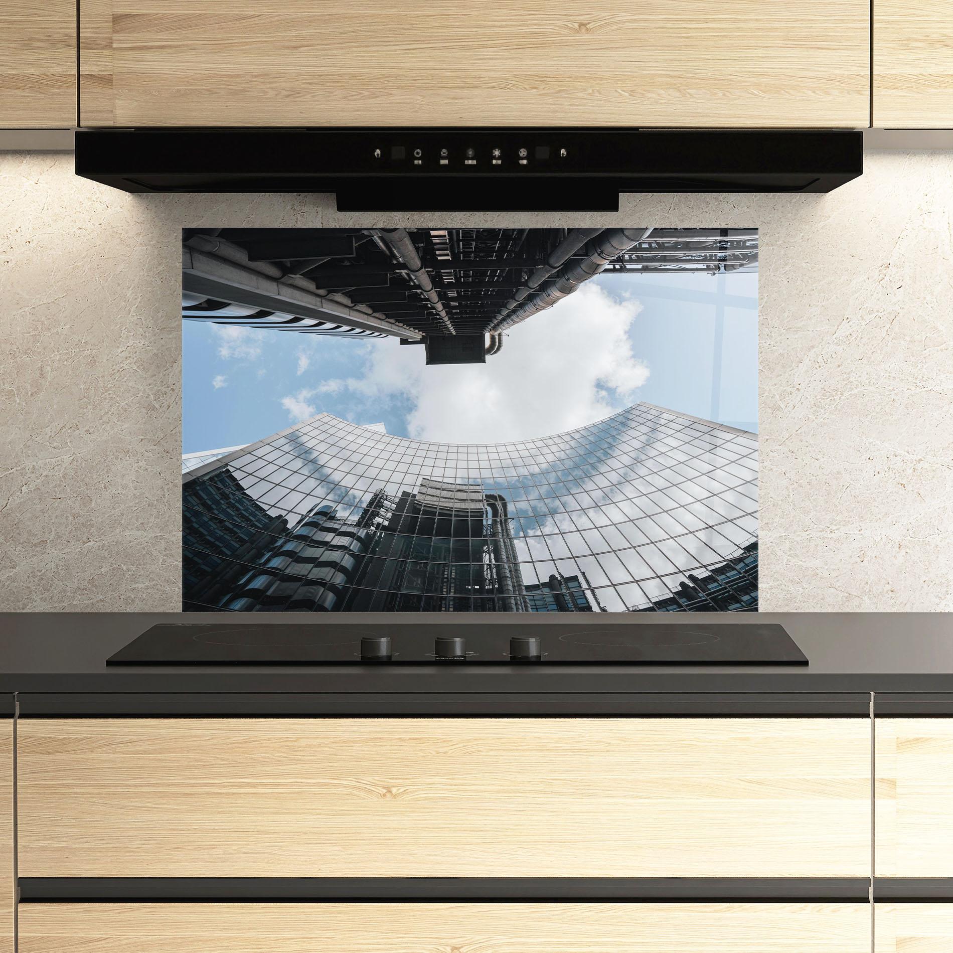 Panou Sticla Bucatarie Cloud Big Building mockup 3