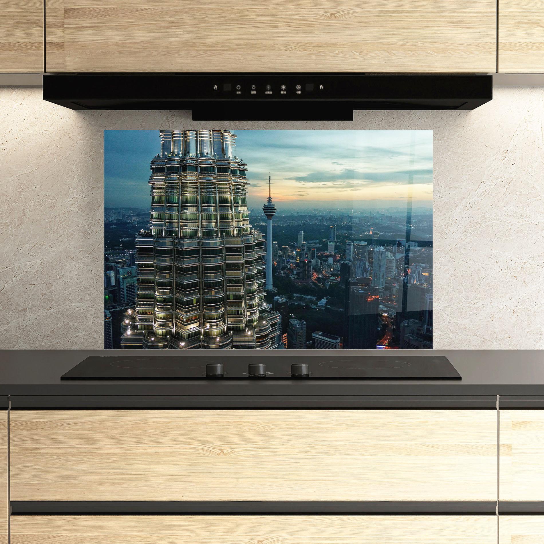 Panou Sticla Bucatarie Hight Tower View mockup 3