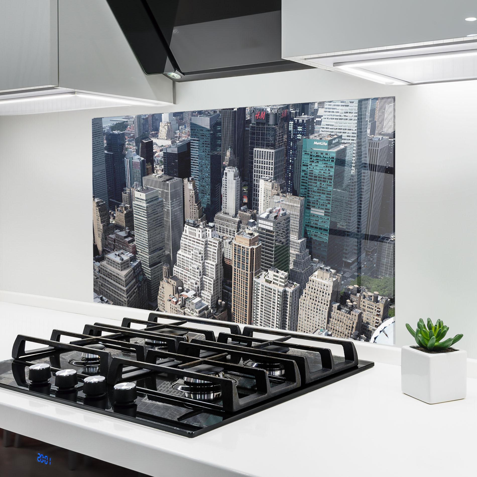 Panou Sticla Bucatarie High Tower Buildings mockup 6