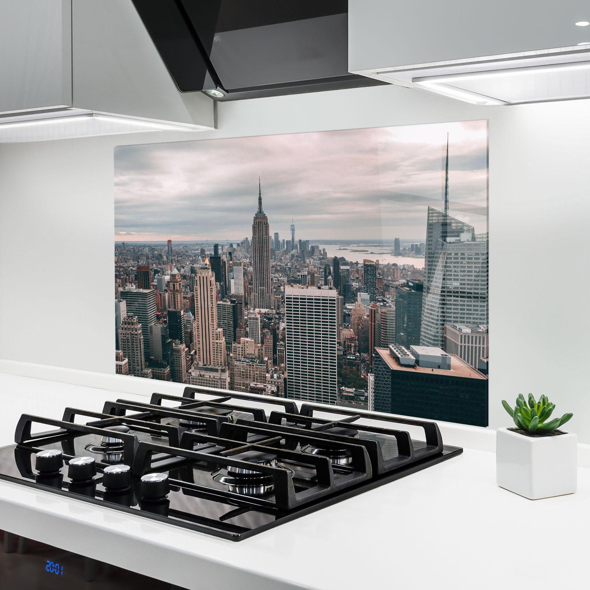 Panou Sticla Bucatarie High View Building mockup 6