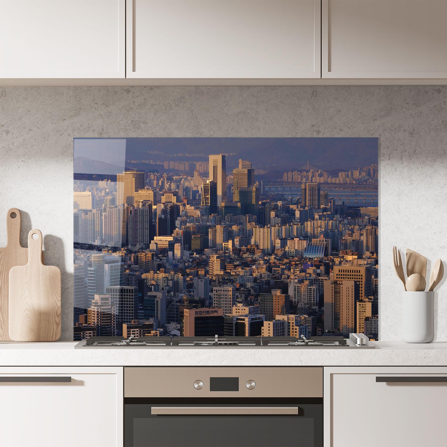 Panou Sticla Bucatarie Big City mockup 7