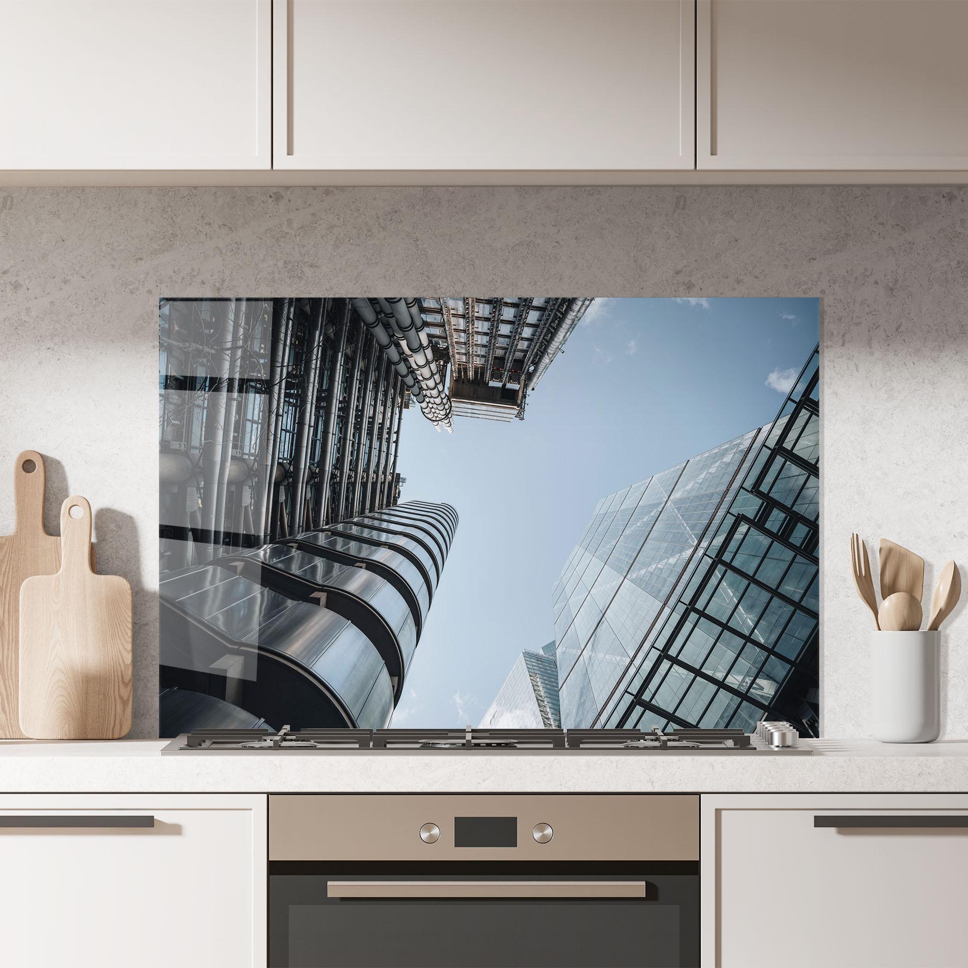 Panou Sticla Bucatarie Big Glass Building mockup 7