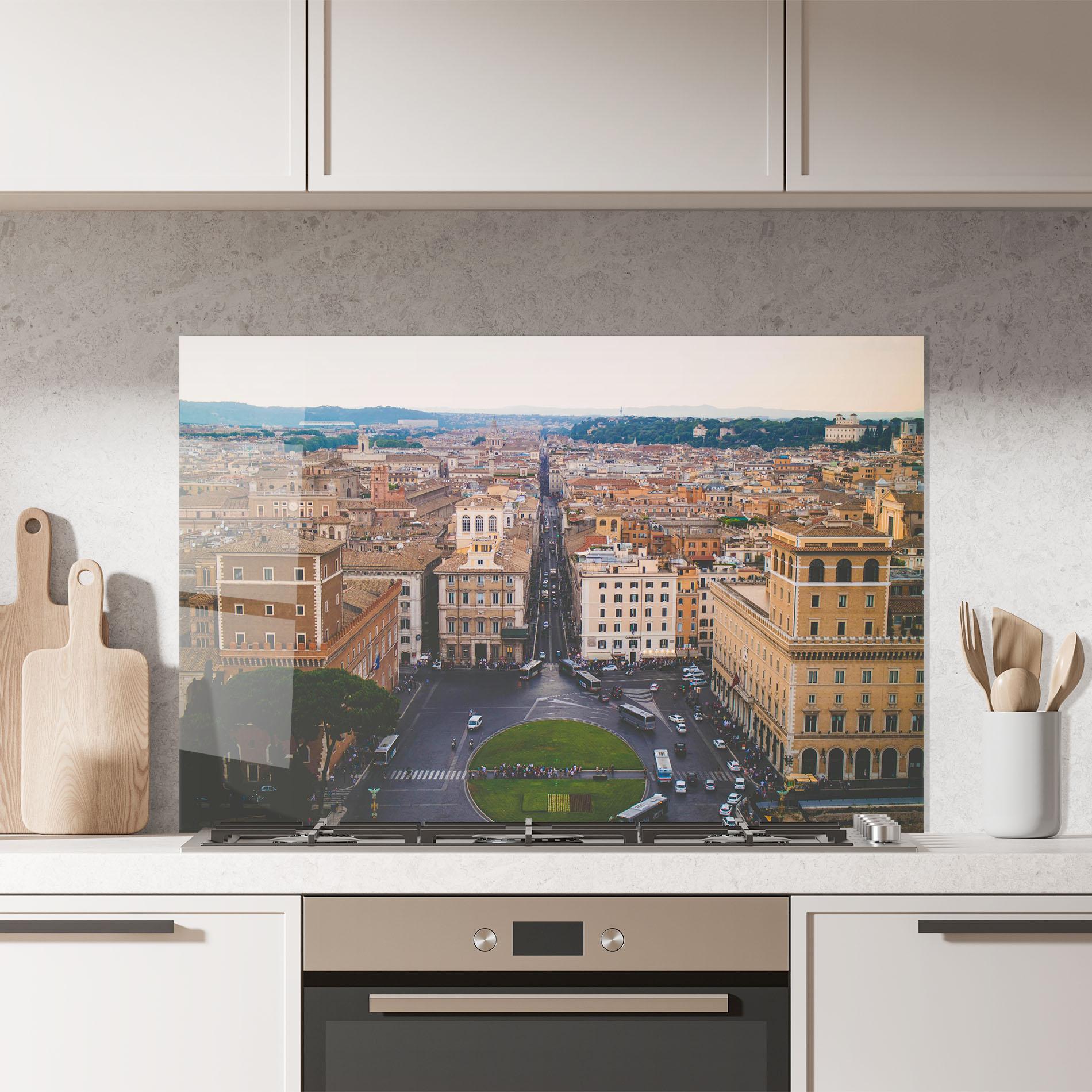 Panou Sticla Bucatarie Green Circle City mockup 7