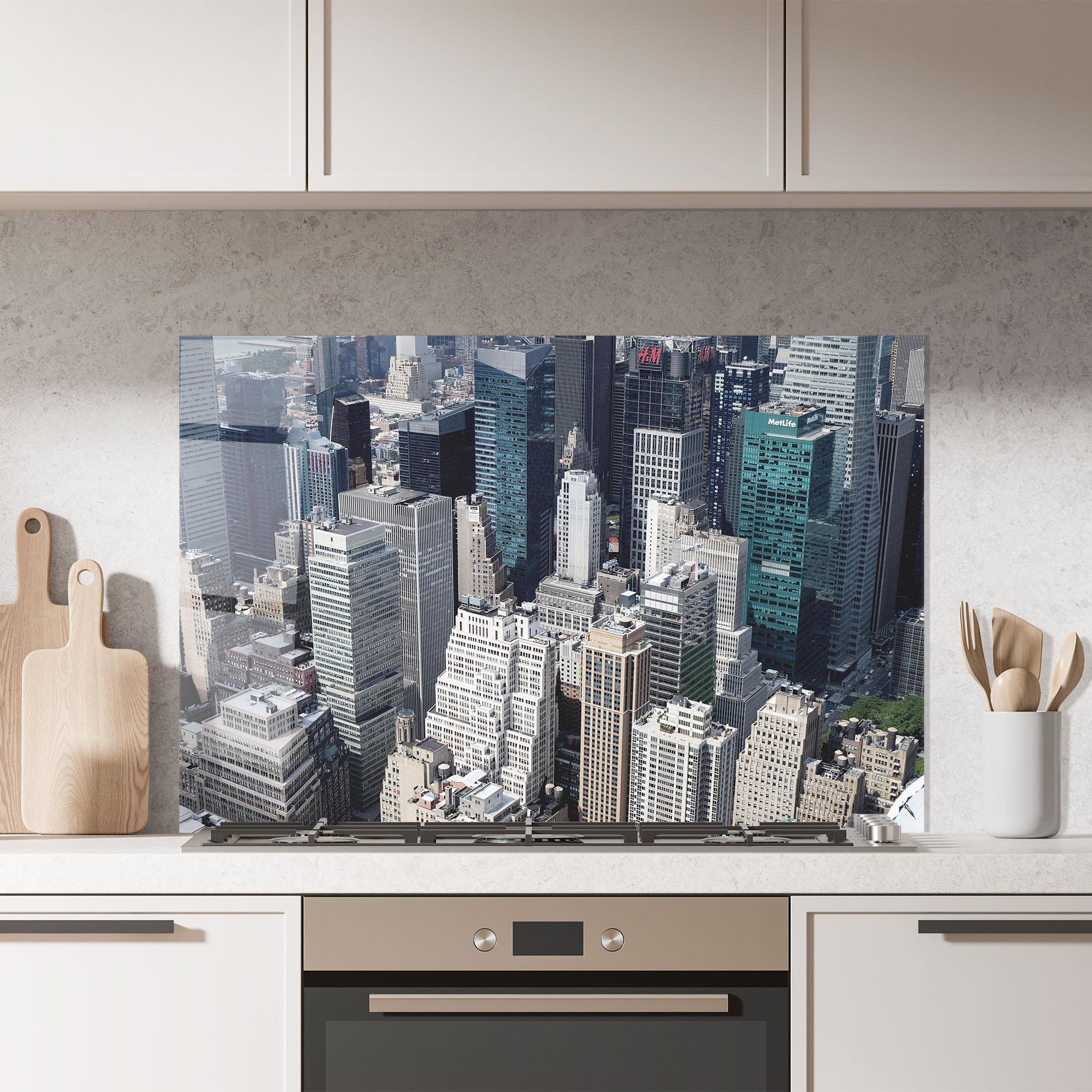 Panou Sticla Bucatarie High Tower Buildings mockup 7