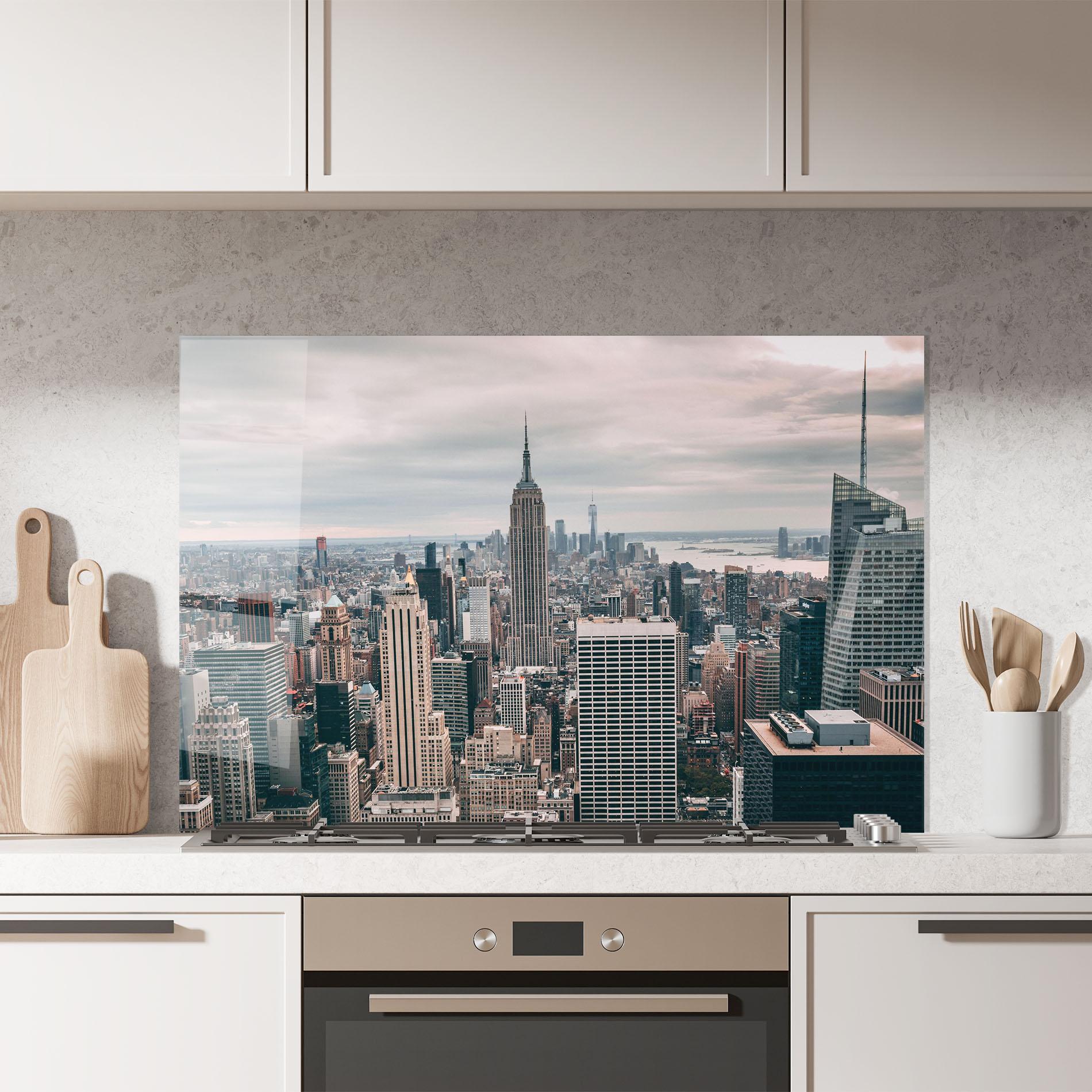 Panou Sticla Bucatarie High View Building mockup 7