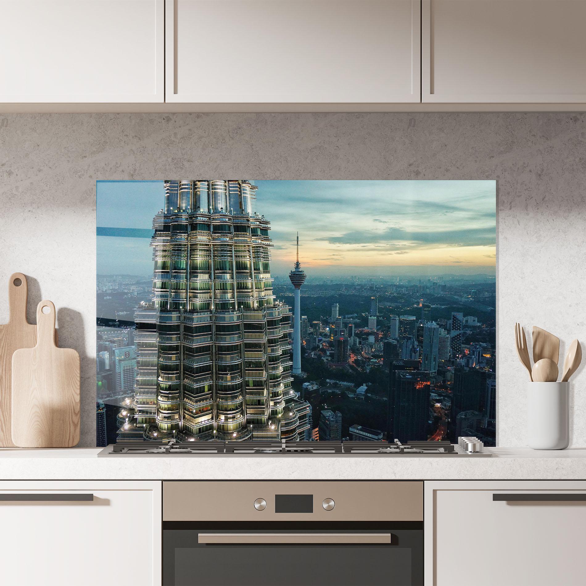 Panou Sticla Bucatarie Hight Tower View mockup 7