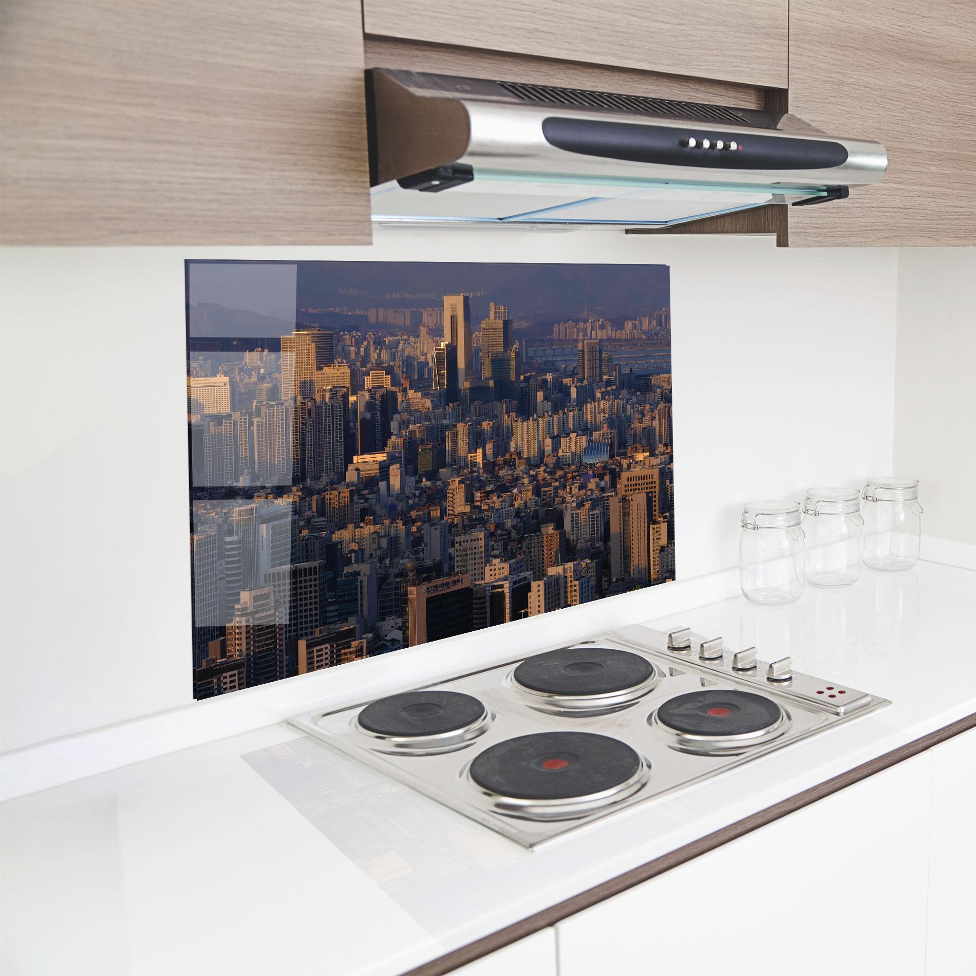 Panou Sticla Bucatarie Big City mockup 8