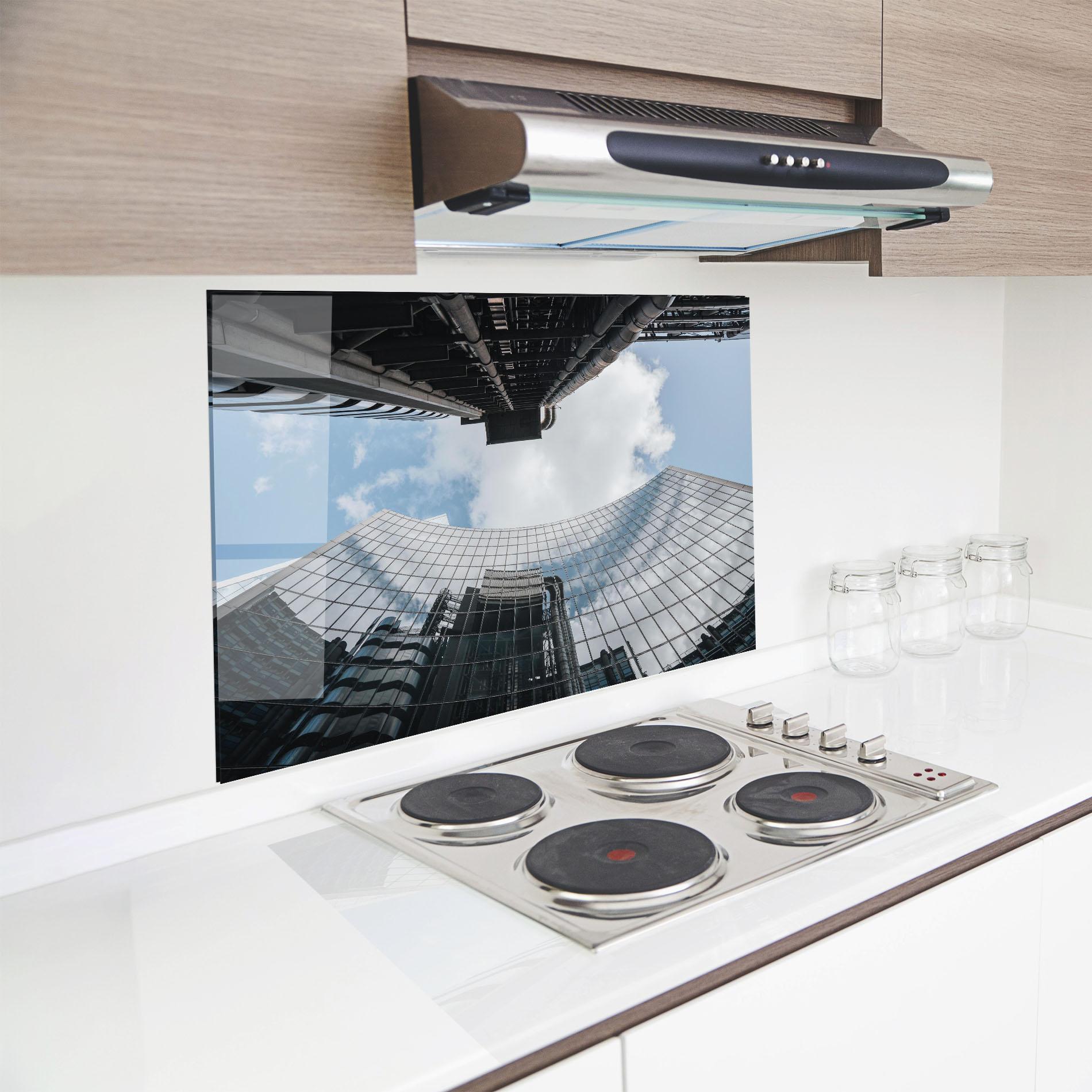 Panou Sticla Bucatarie Cloud Big Building mockup 8