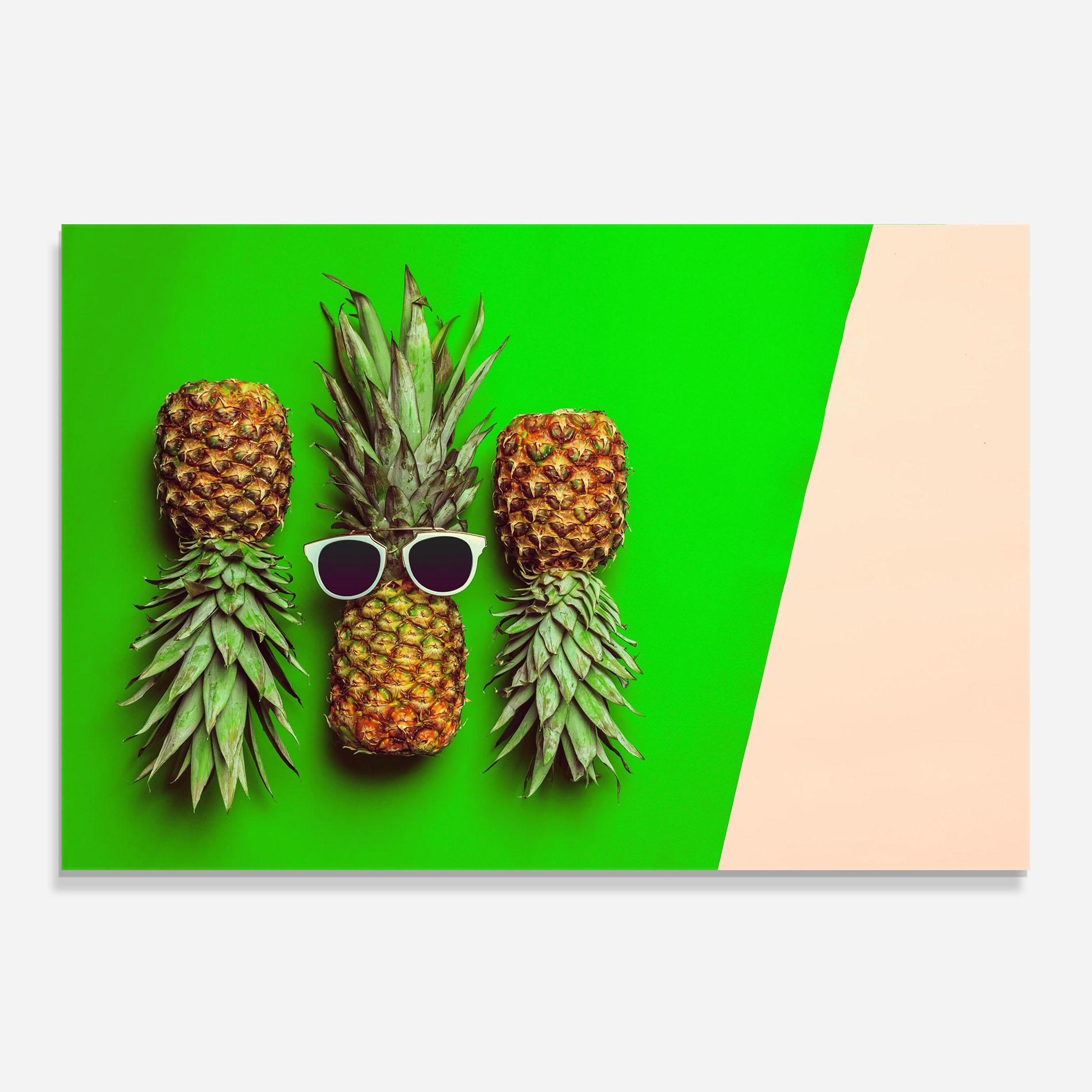 Panou Sticla Bucatarie Green Pineapple mockup 0