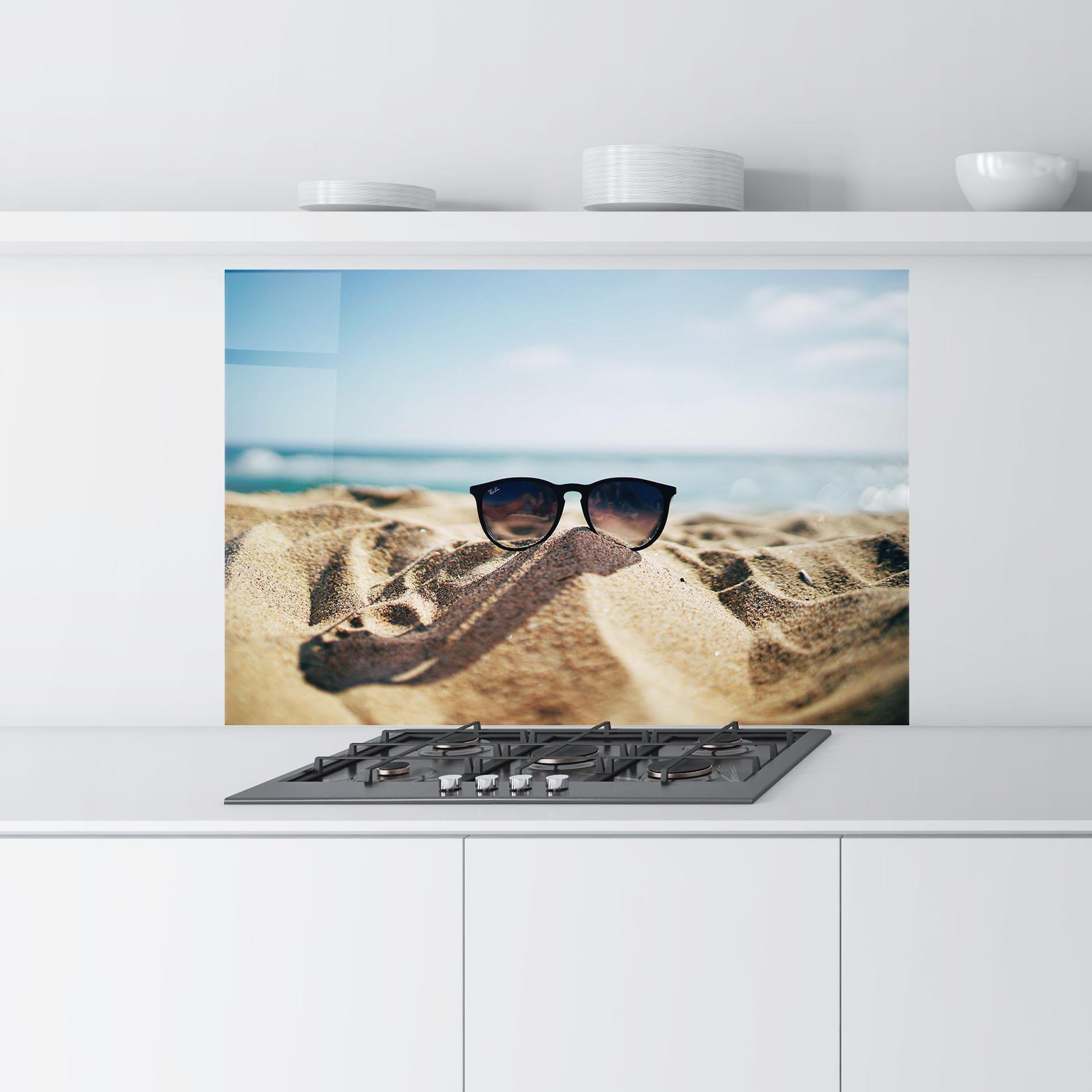 Panou Sticla Bucatarie Sand Glasses mockup 9