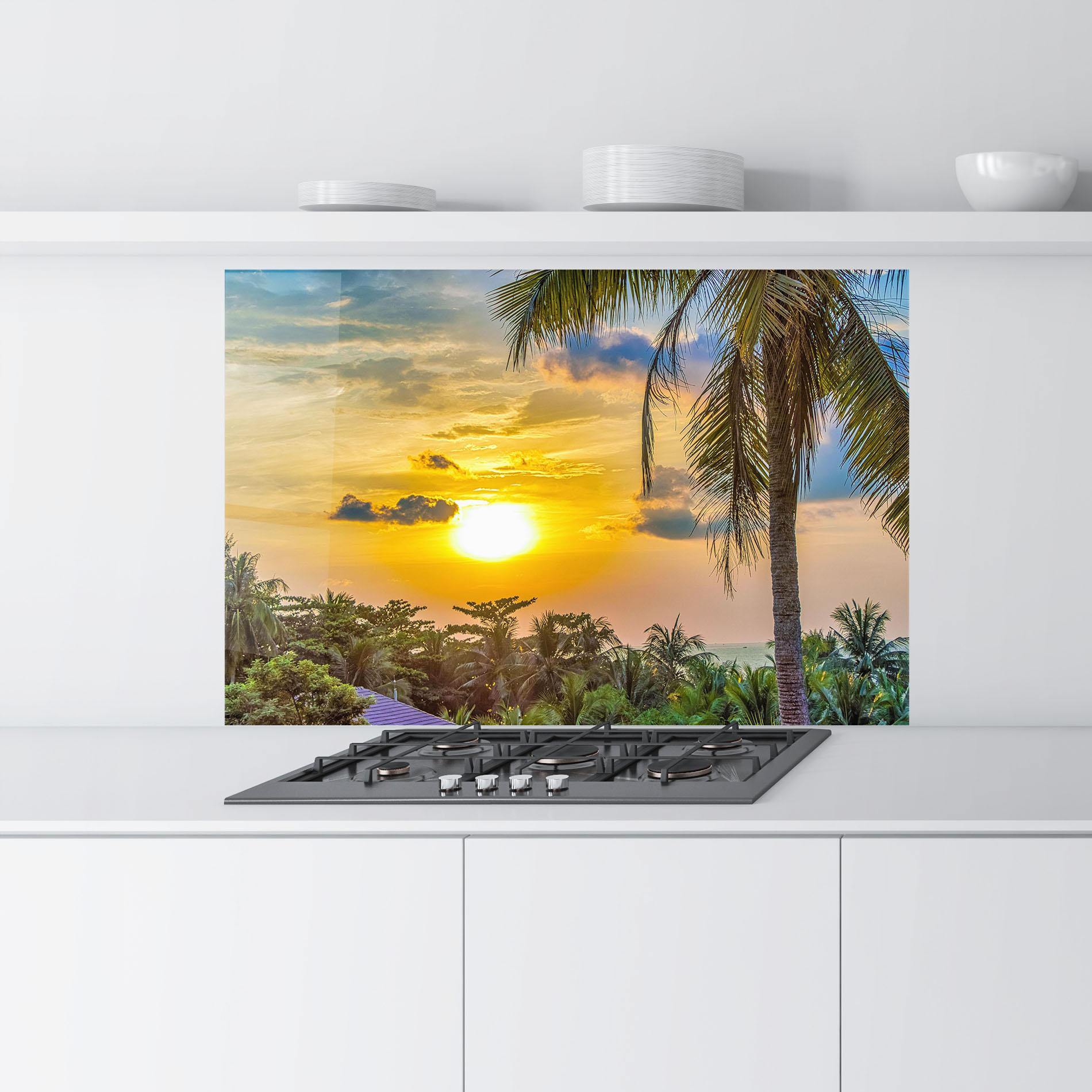 Panou Sticla Bucatarie Summer View mockup 9