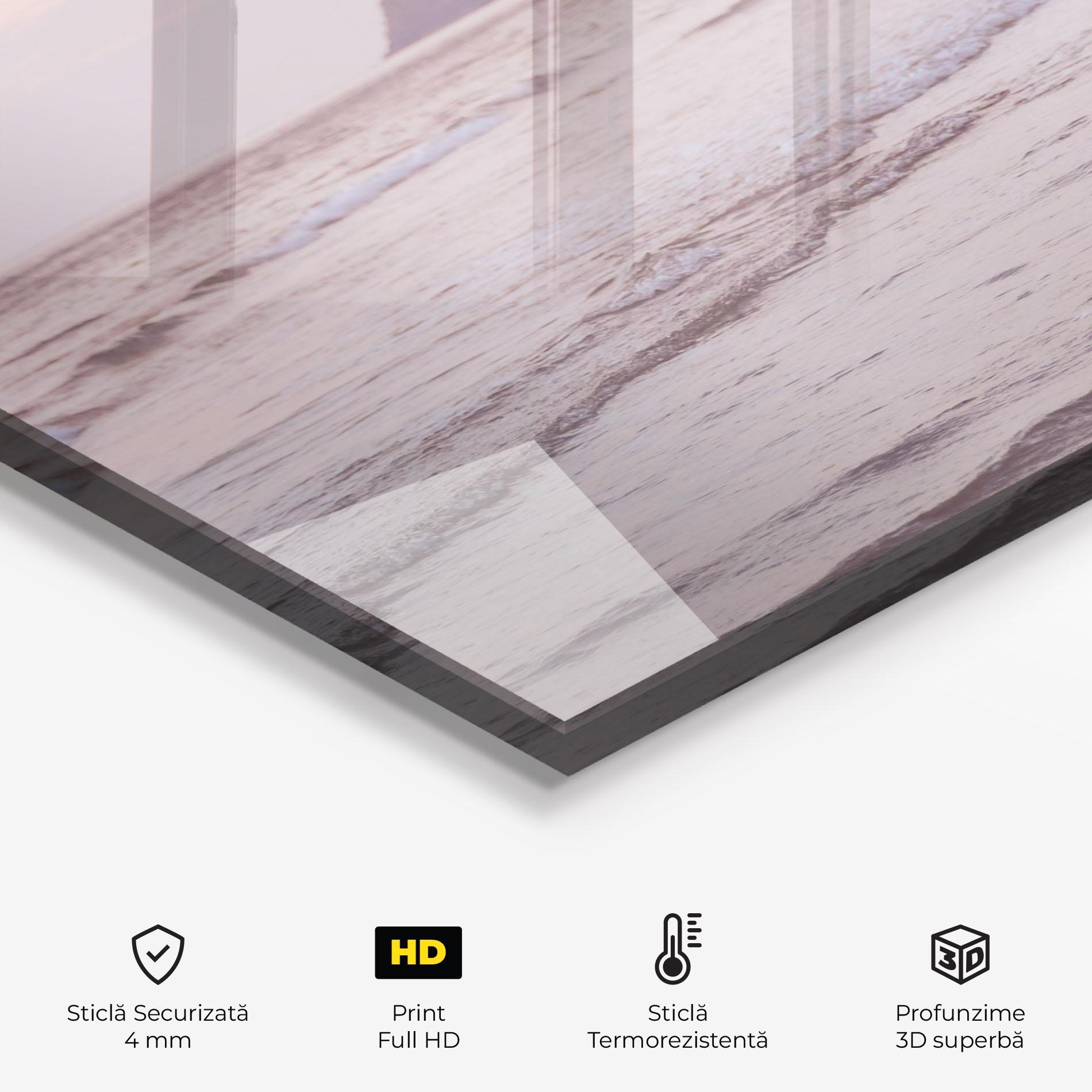 Panou Sticla Bucatarie Beach Traveler mockup 2