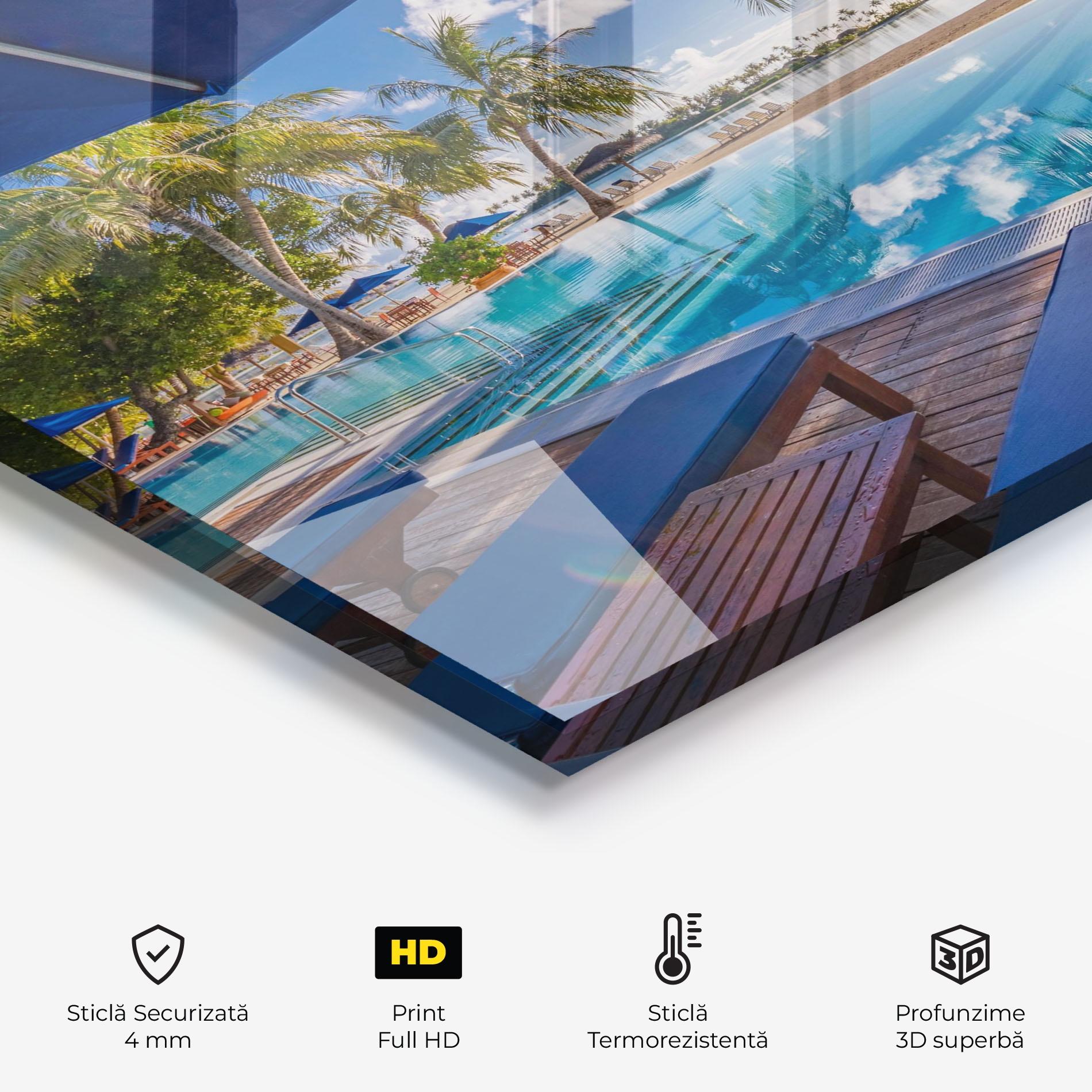 Panou Sticla Bucatarie Fantastic Summer Mood mockup 2