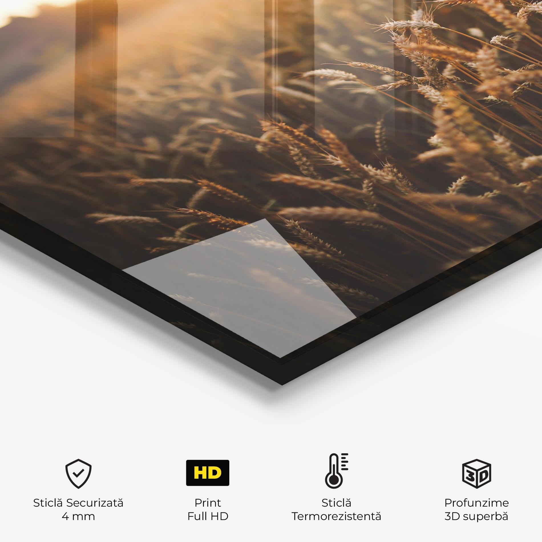 Panou Sticla Bucatarie Summer Field mockup 2