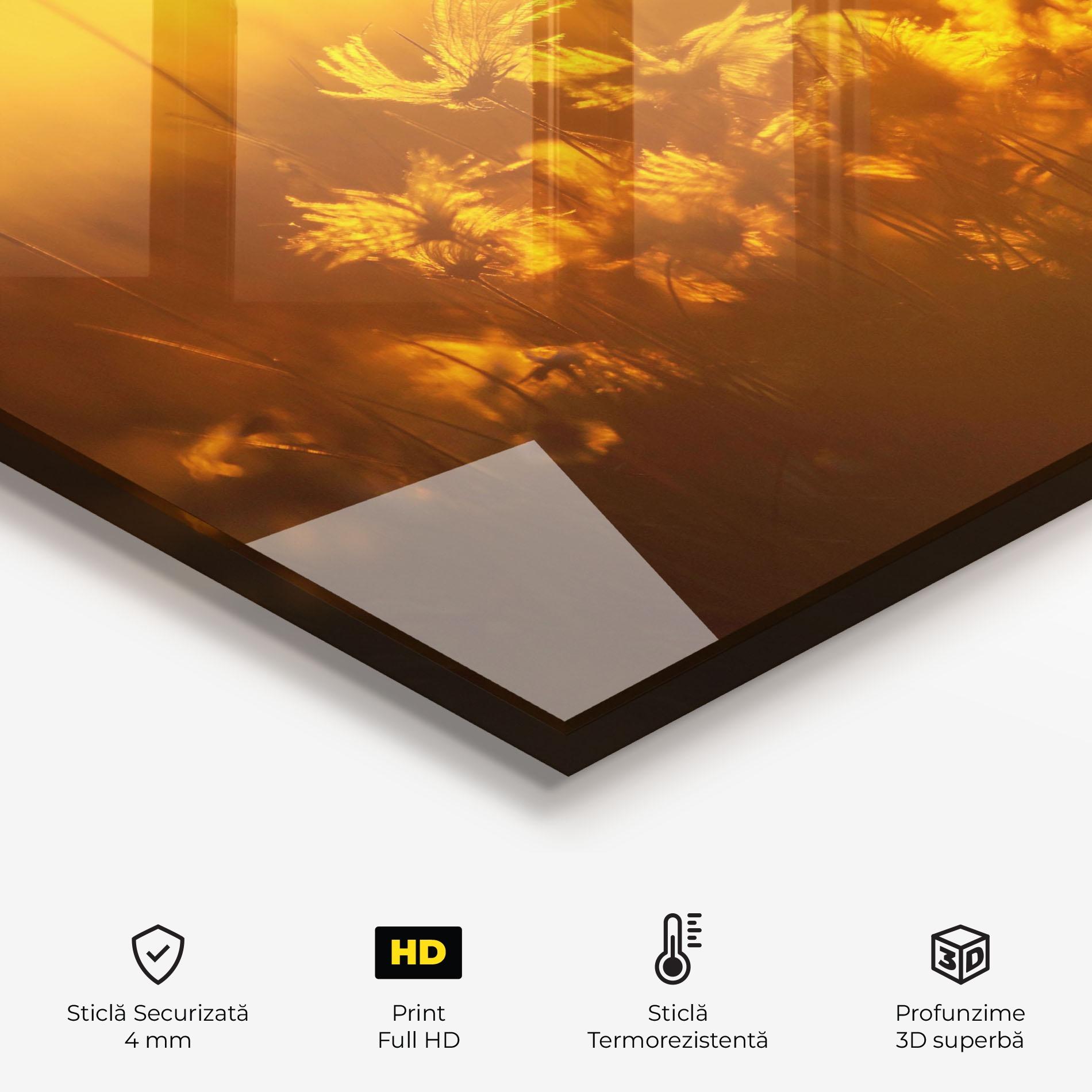 Panou Sticla Bucatarie Wildflowers mockup 2