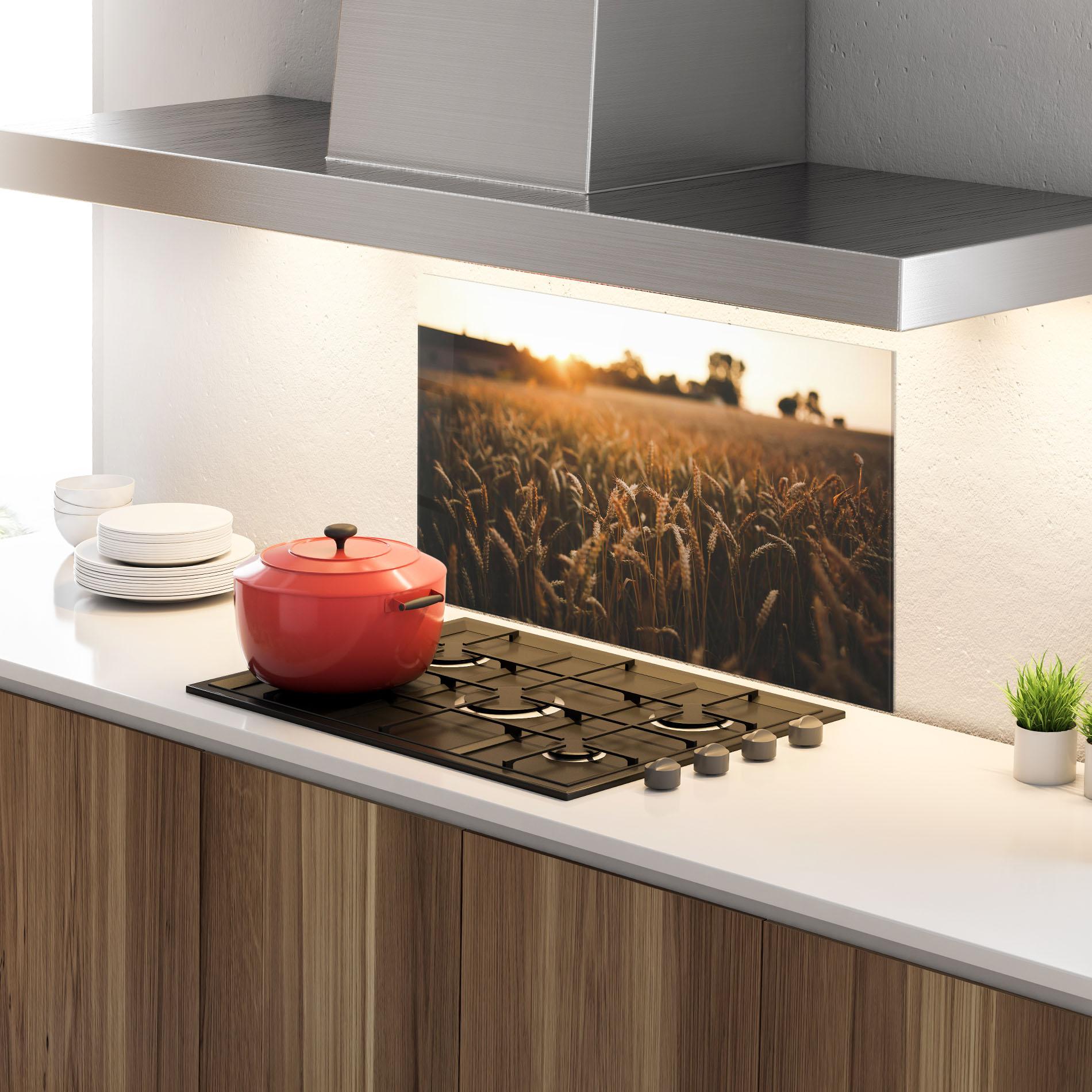 Panou Sticla Bucatarie Summer Field mockup 4