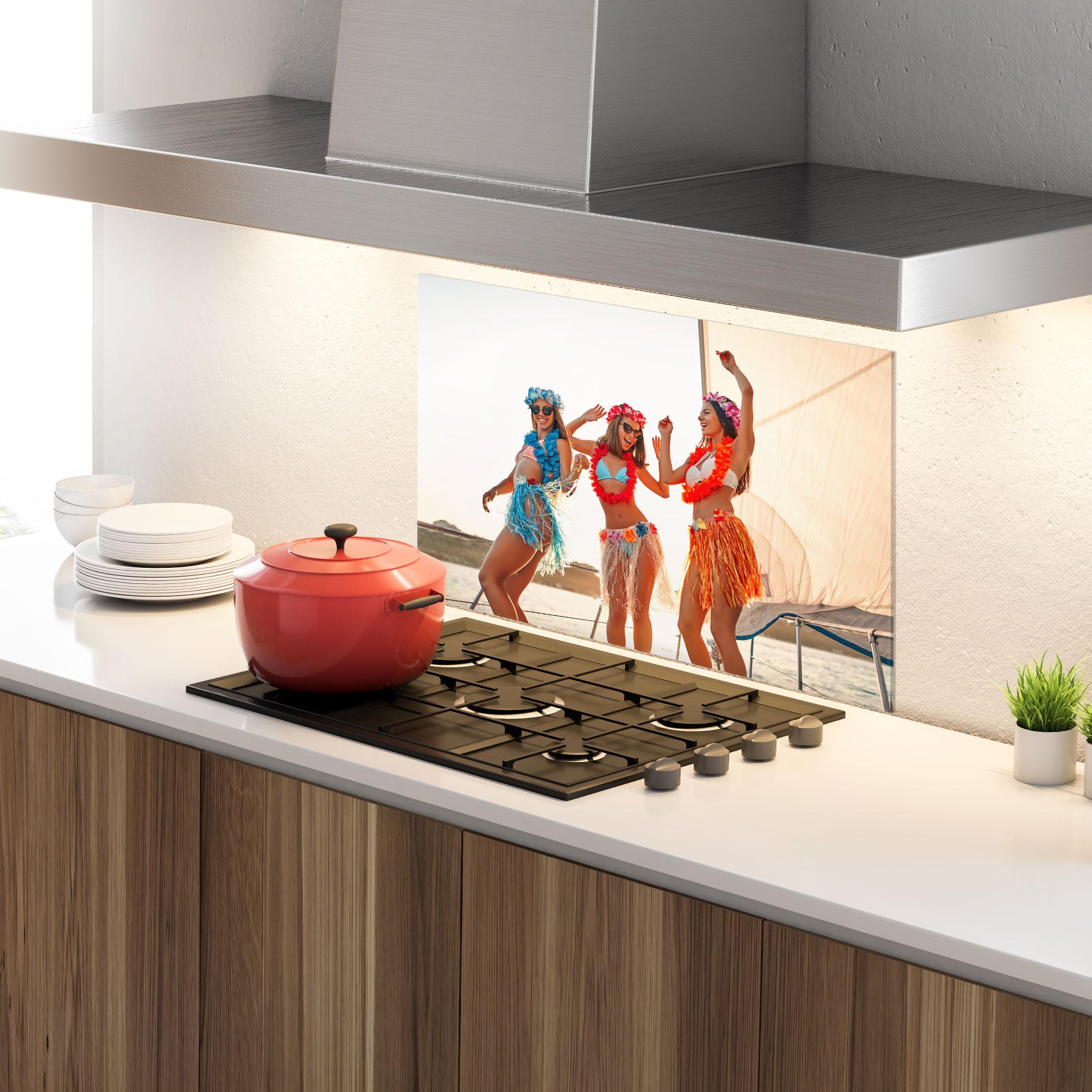 Panou Sticla Bucatarie Summer Party mockup 4