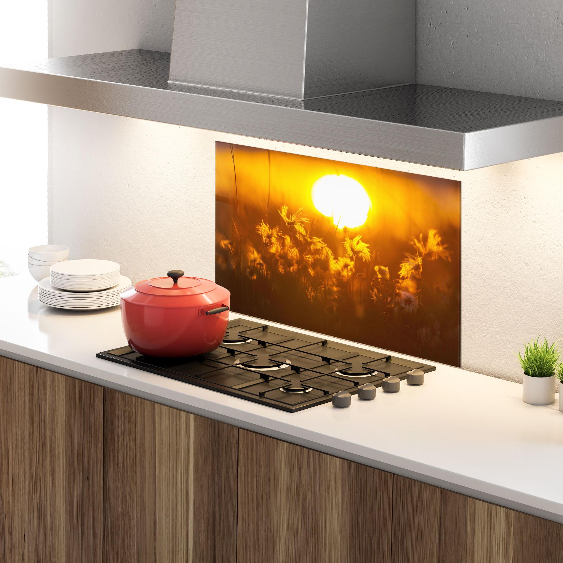 Panou Sticla Bucatarie Wildflowers mockup 4