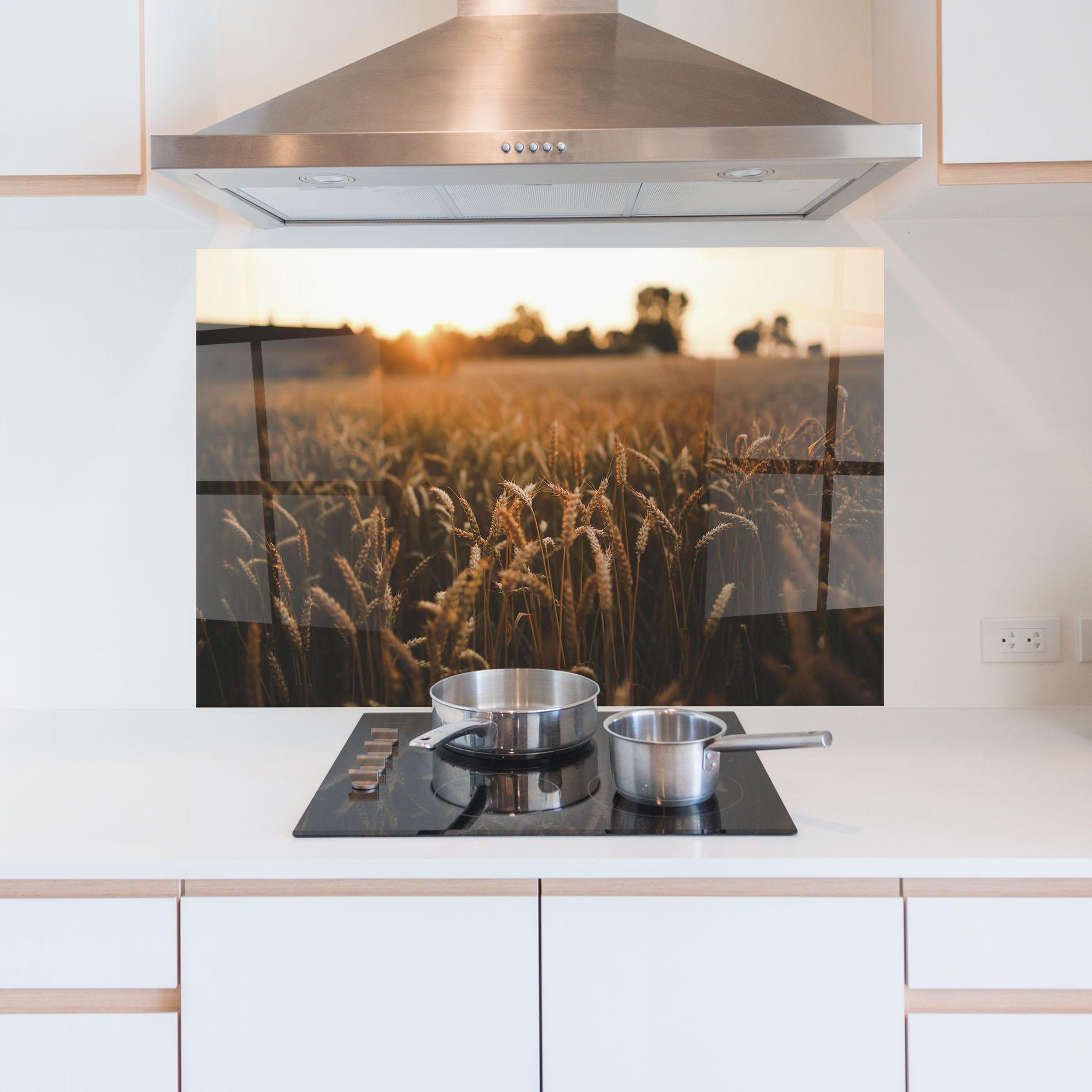 Panou Sticla Bucatarie Summer Field mockup 5