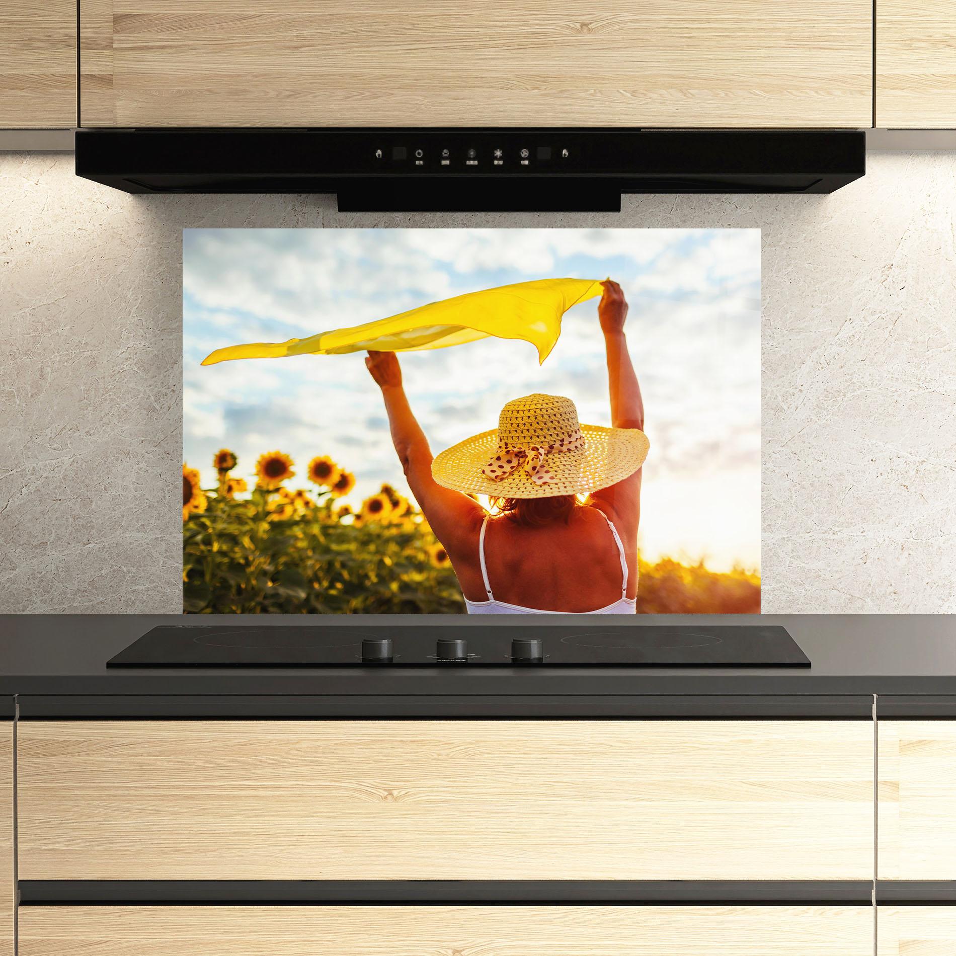 Panou Sticla Bucatarie Senior Woman Summer mockup 3