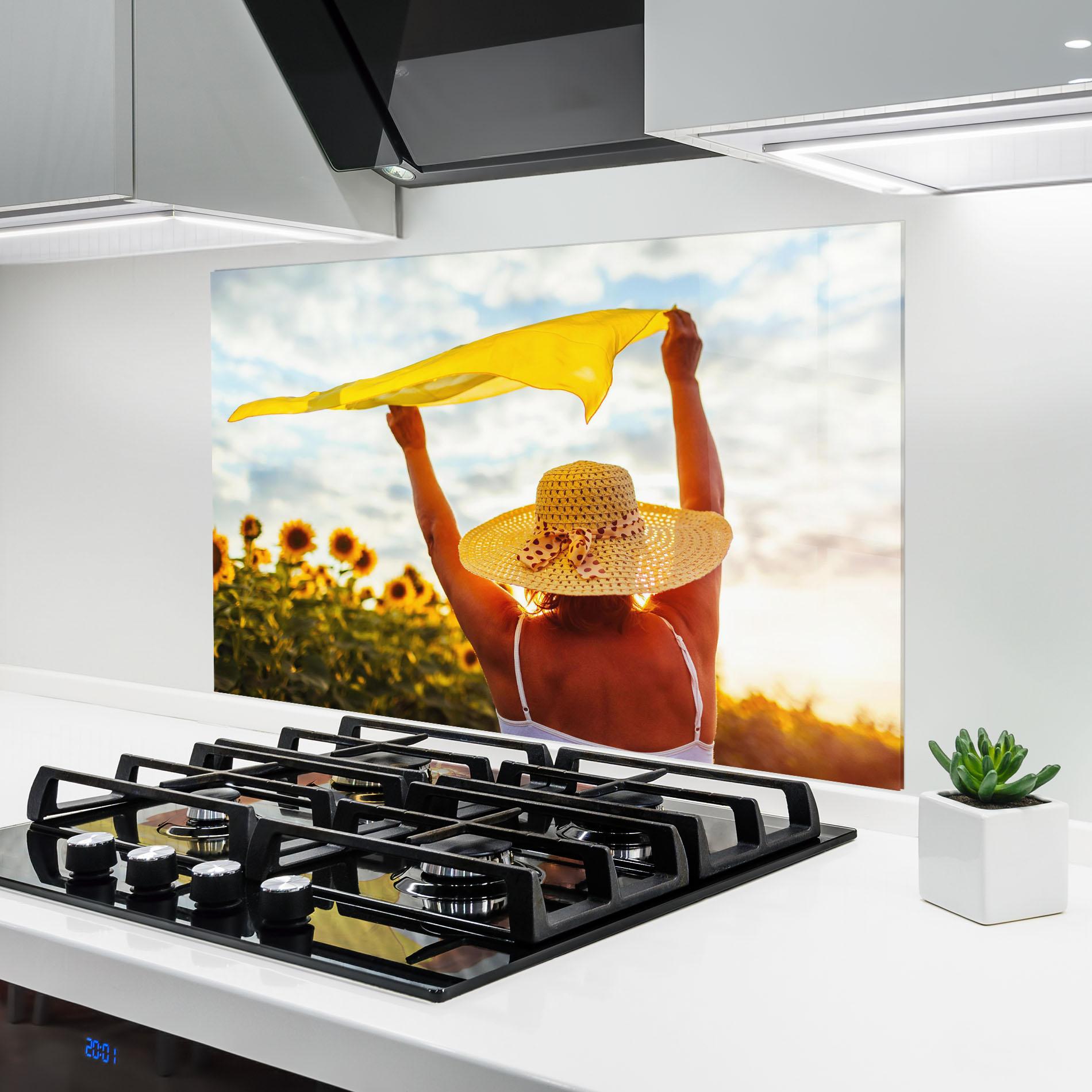 Panou Sticla Bucatarie Senior Woman Summer mockup 6