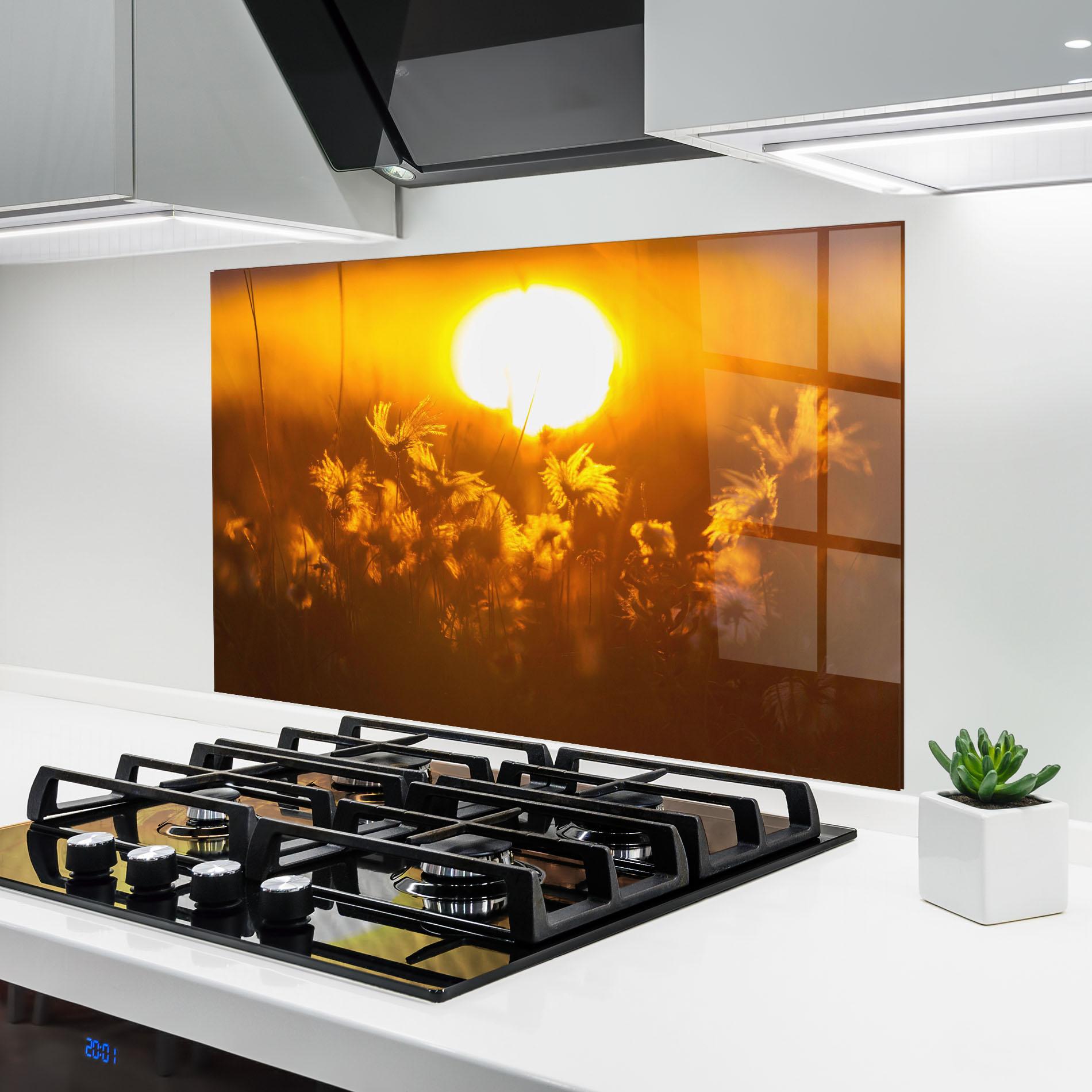 Panou Sticla Bucatarie Wildflowers mockup 6