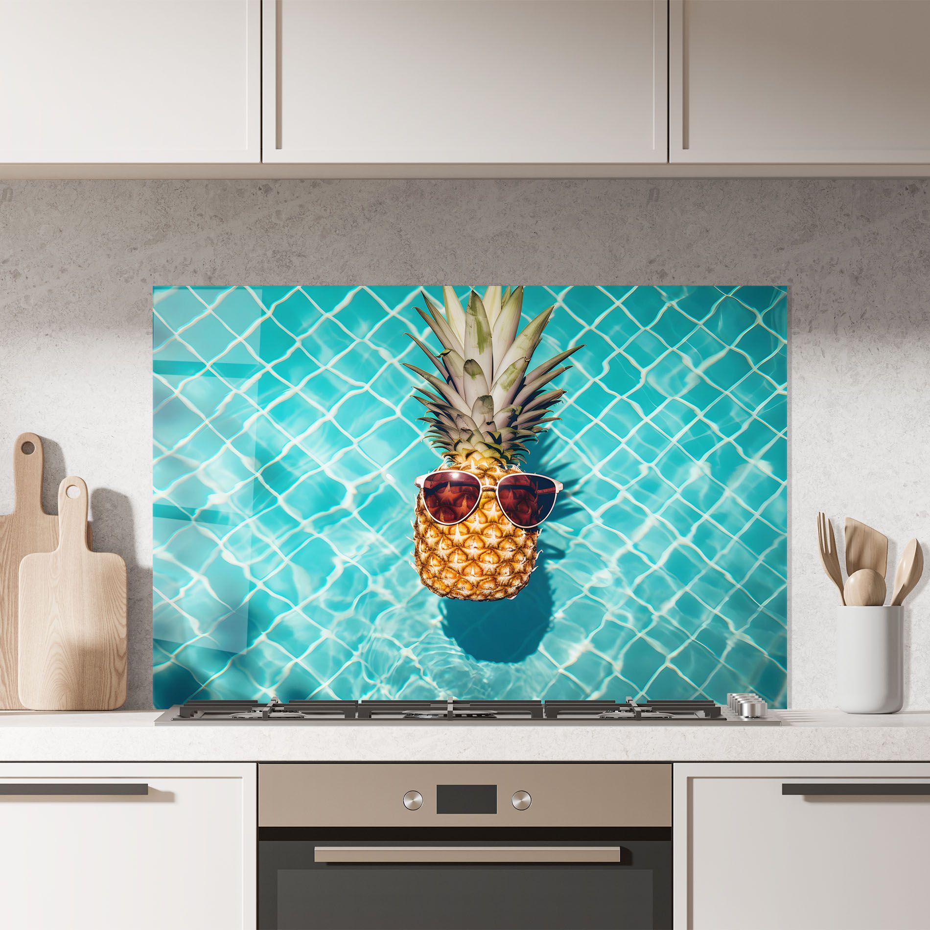 Pineapple In Pool mockup 7
