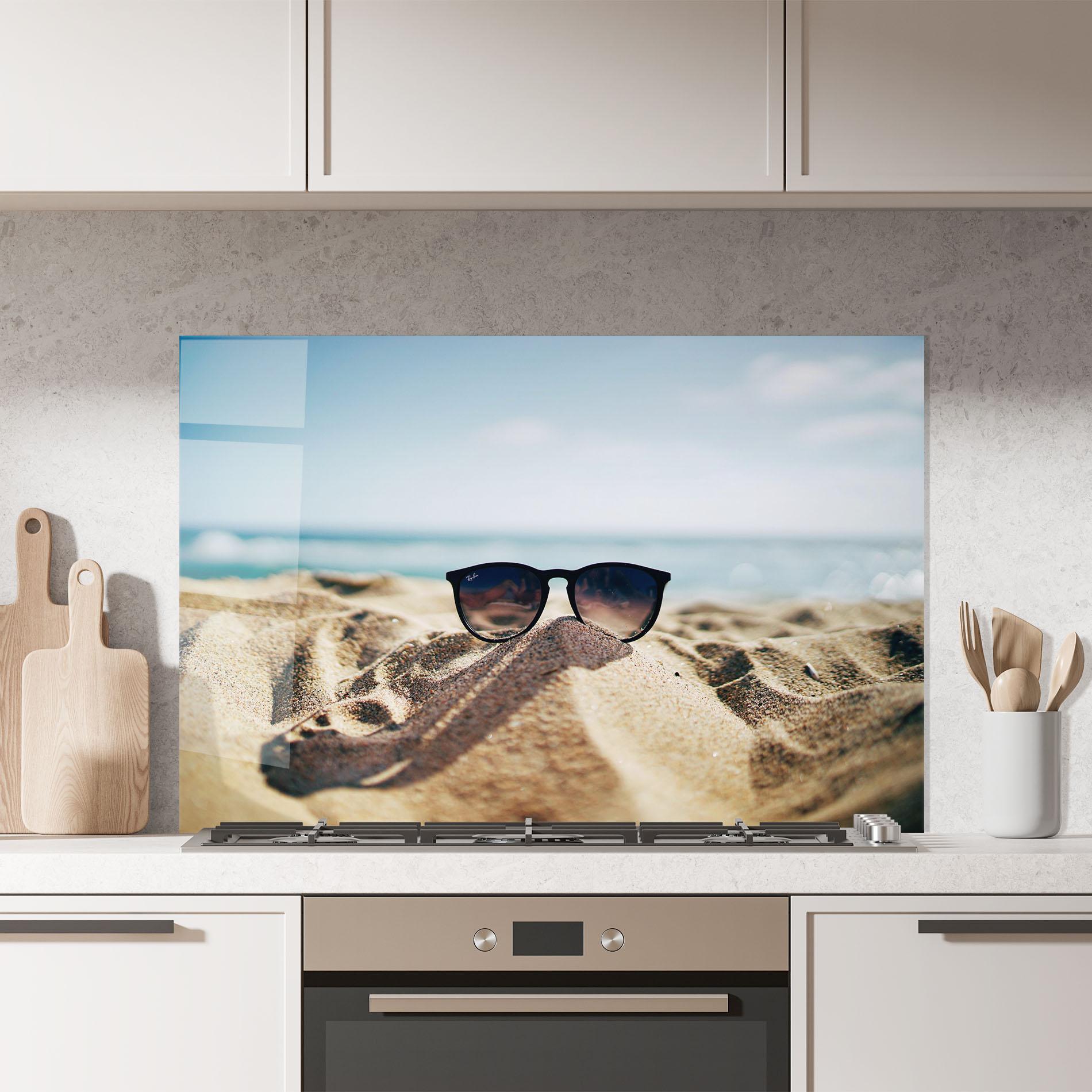 Panou Sticla Bucatarie Sand Glasses mockup 7